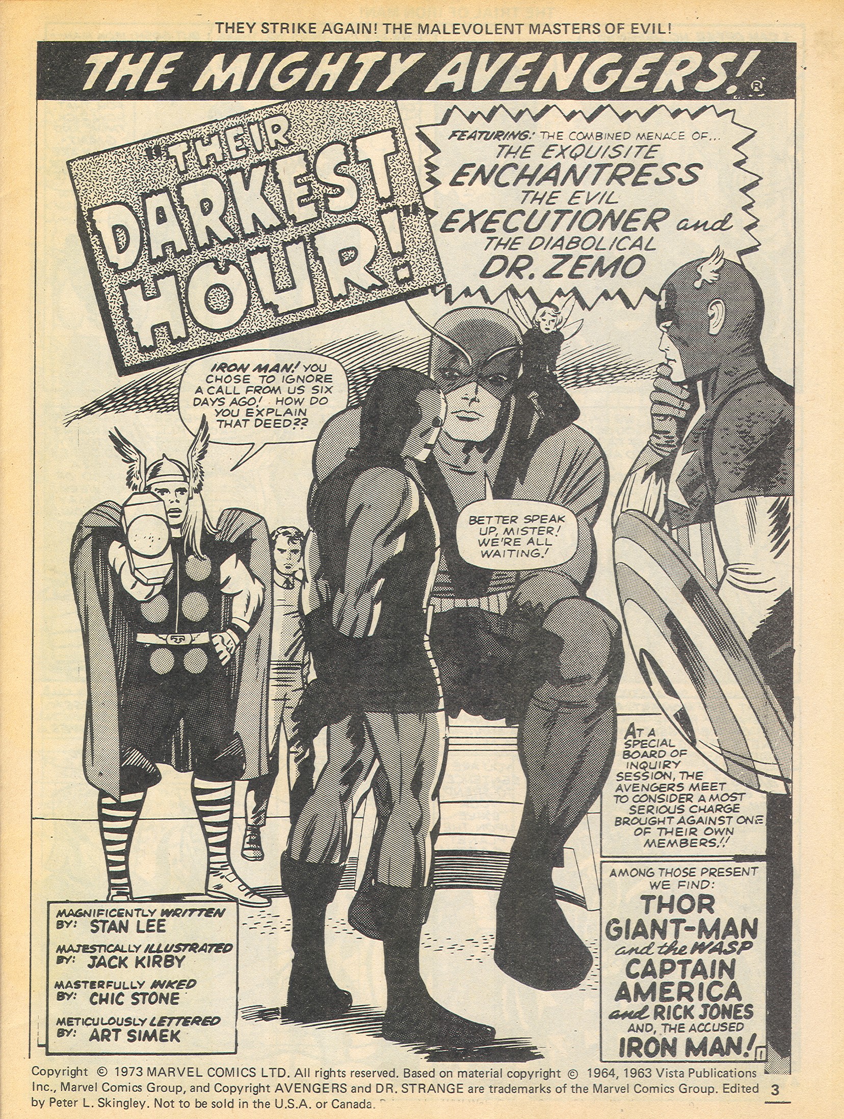 Read online The Avengers (1973) comic -  Issue #4 - 3