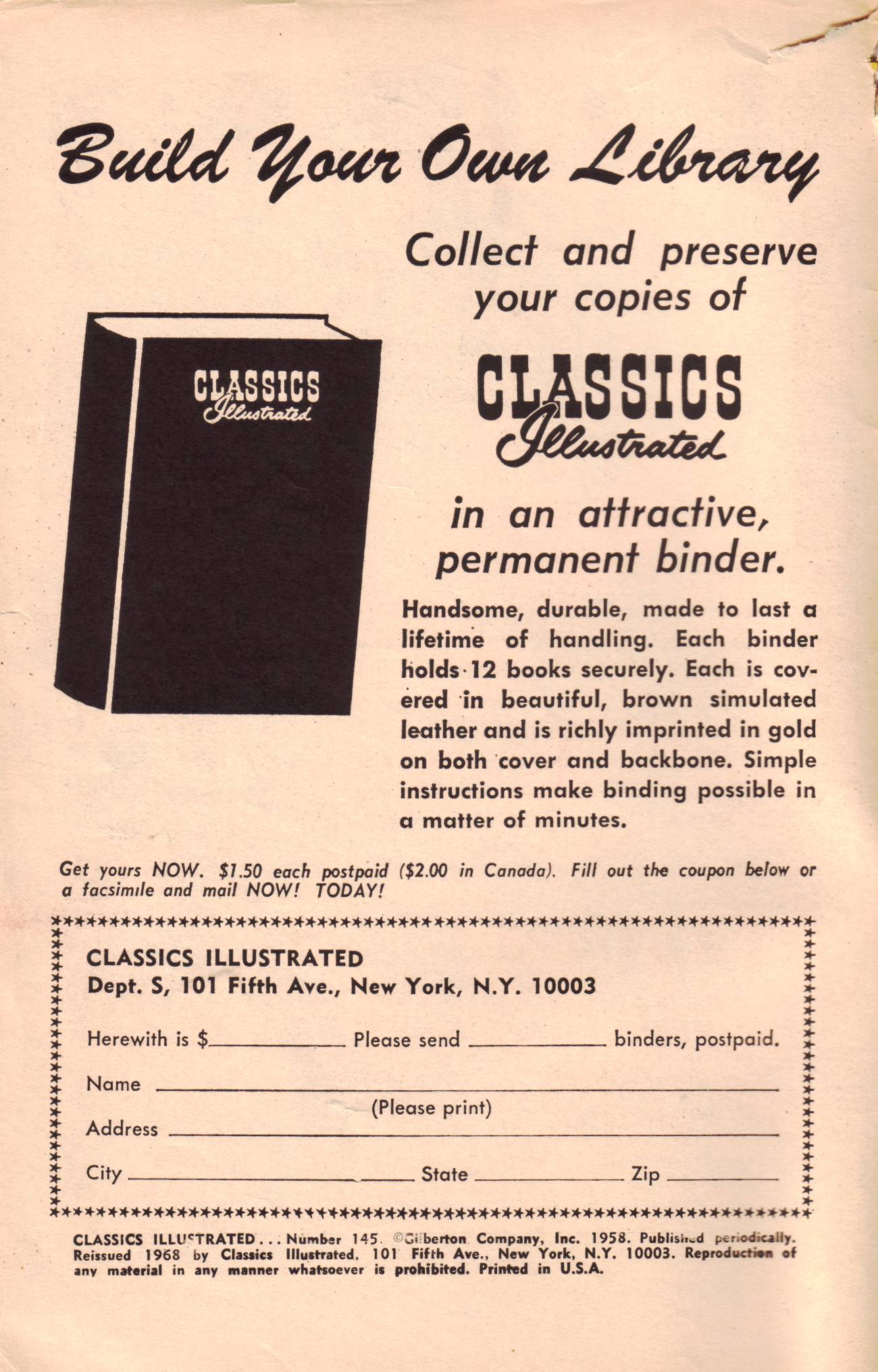 Read online Classics Illustrated comic -  Issue #145 - 2