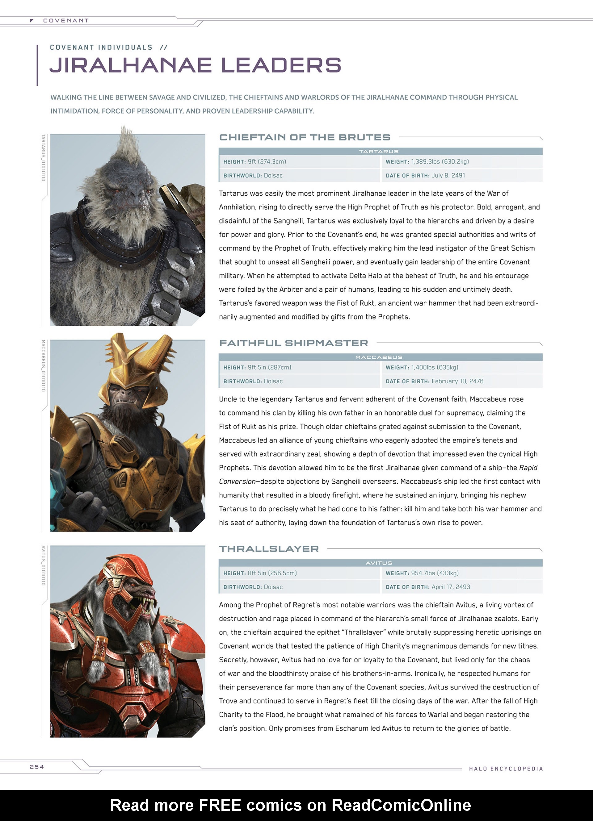 Read online Halo Encyclopedia comic -  Issue # TPB (Part 3) - 50