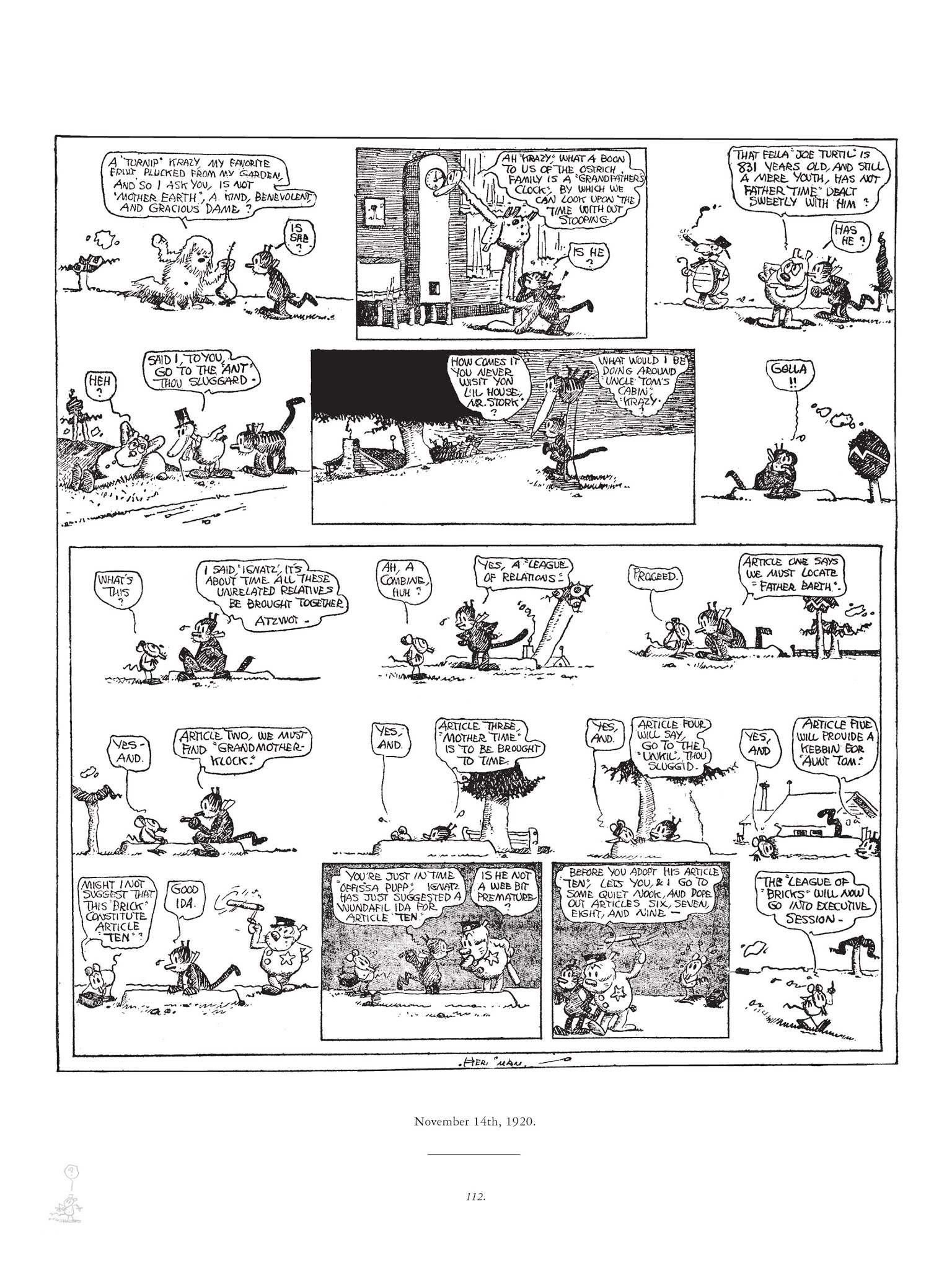 Read online Krazy & Ignatz comic -  Issue # TPB 2 - 112