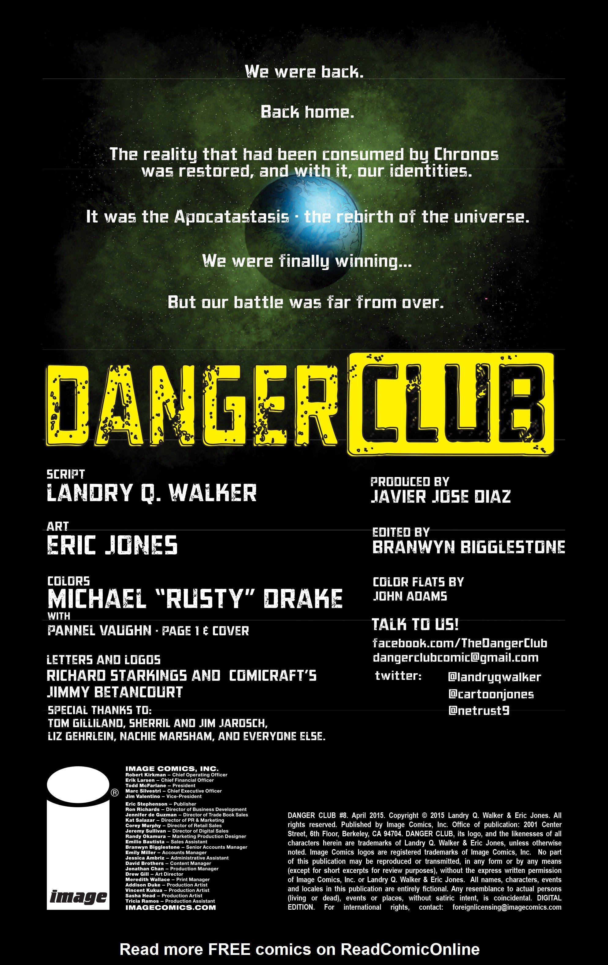 Read online Danger Club comic -  Issue #8a - 2