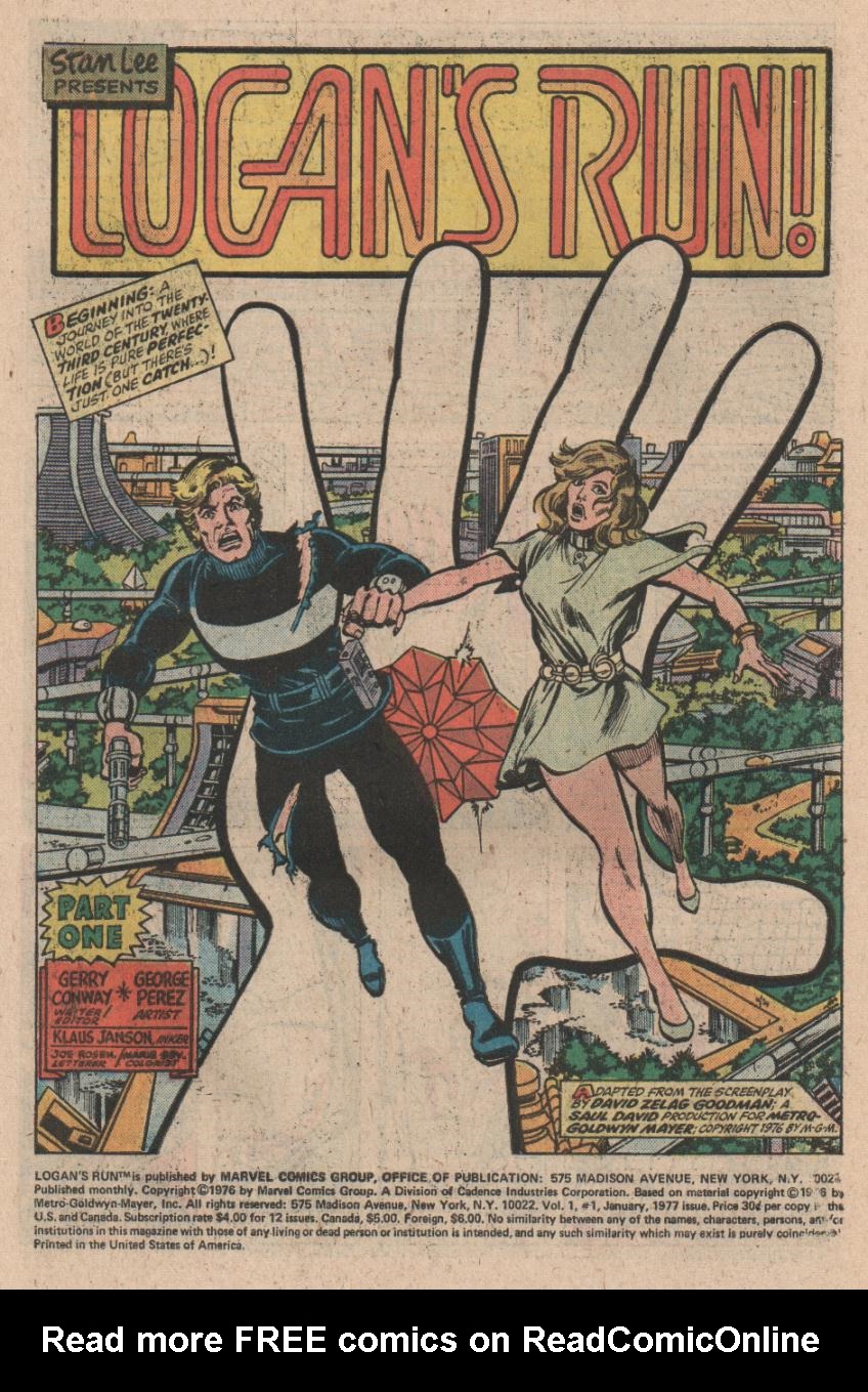 Read online Logan's Run comic -  Issue #1 - 2