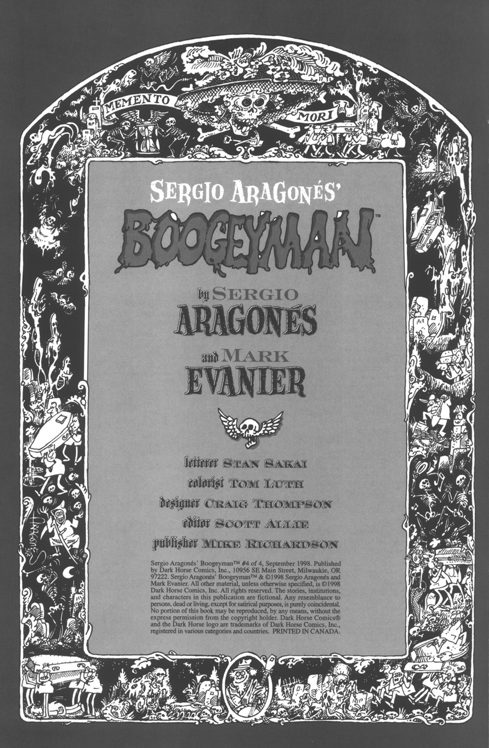 Read online Sergio Aragonés Boogeyman comic -  Issue #4 - 2