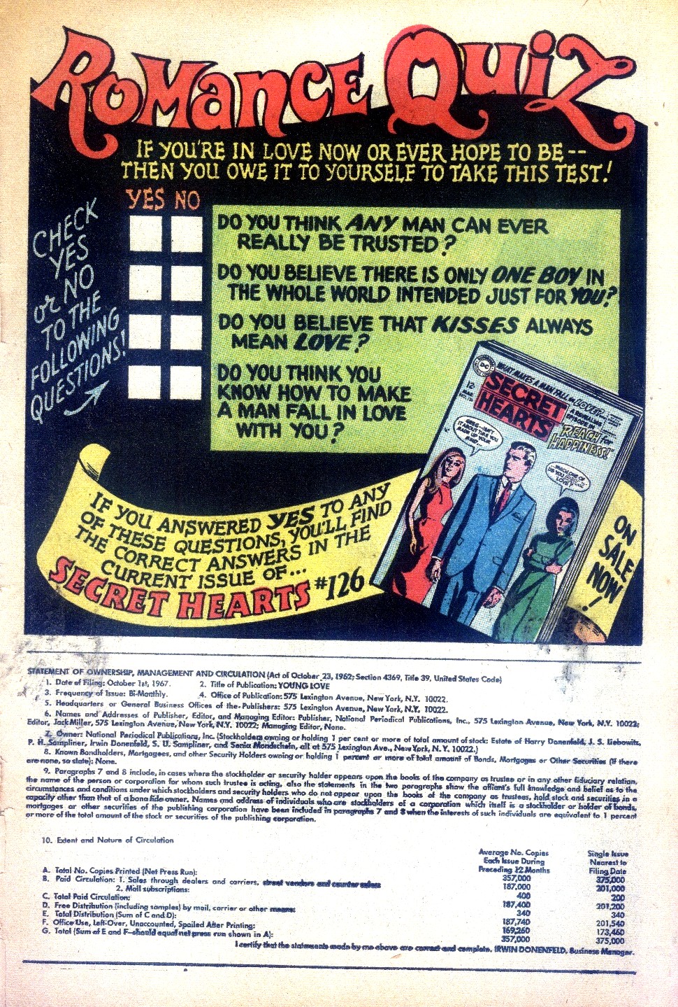 Read online Young Love (1963) comic -  Issue #66 - 23