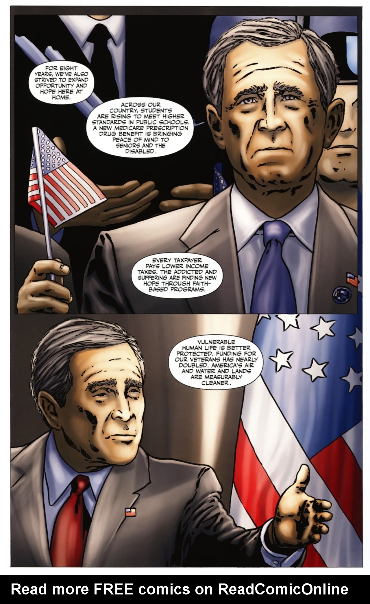 Read online Political Power: George W. Bush comic -  Issue # Full - 18