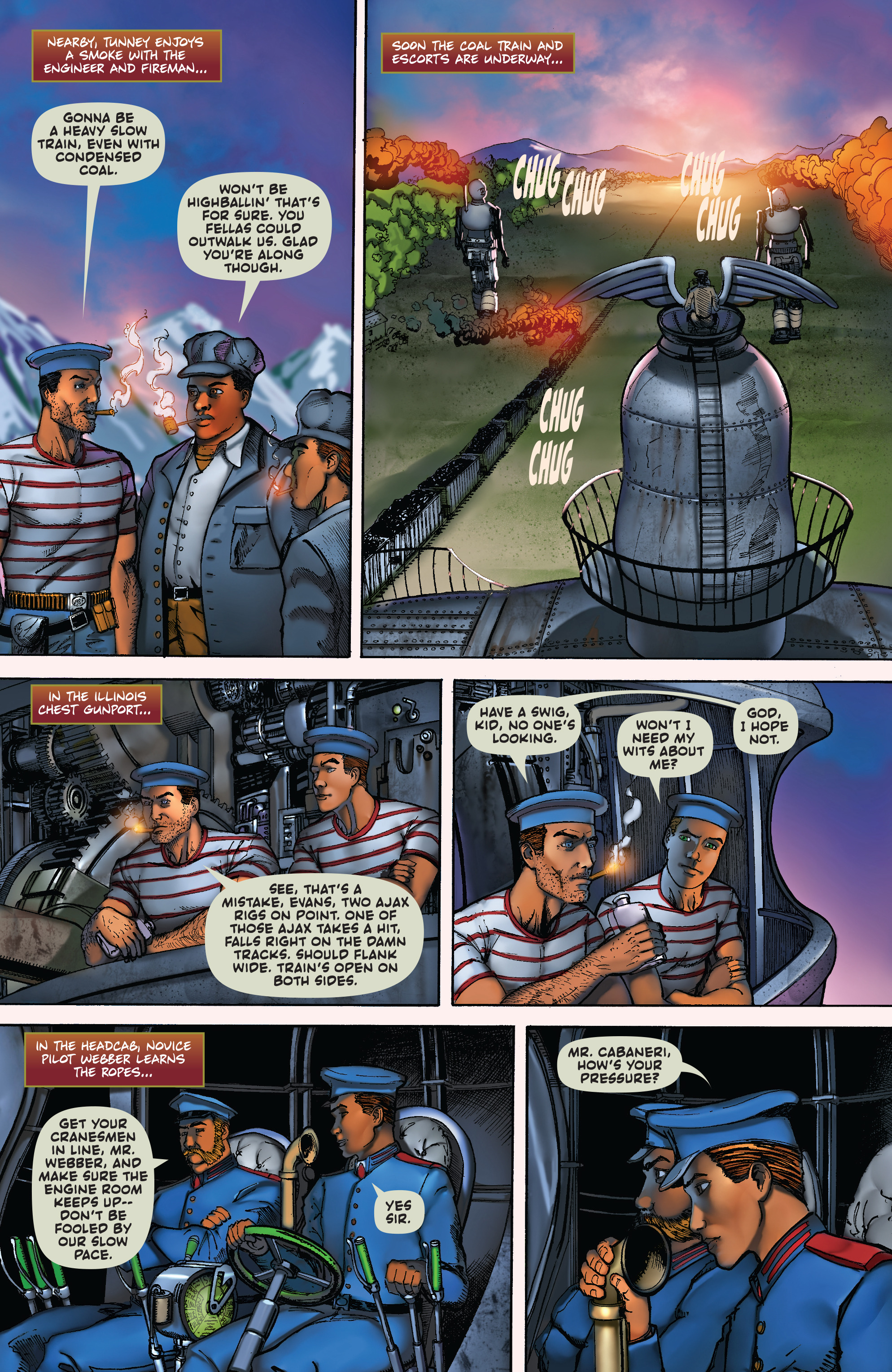 Read online Larry Blamire’s Steam Wars comic -  Issue #3 - 7