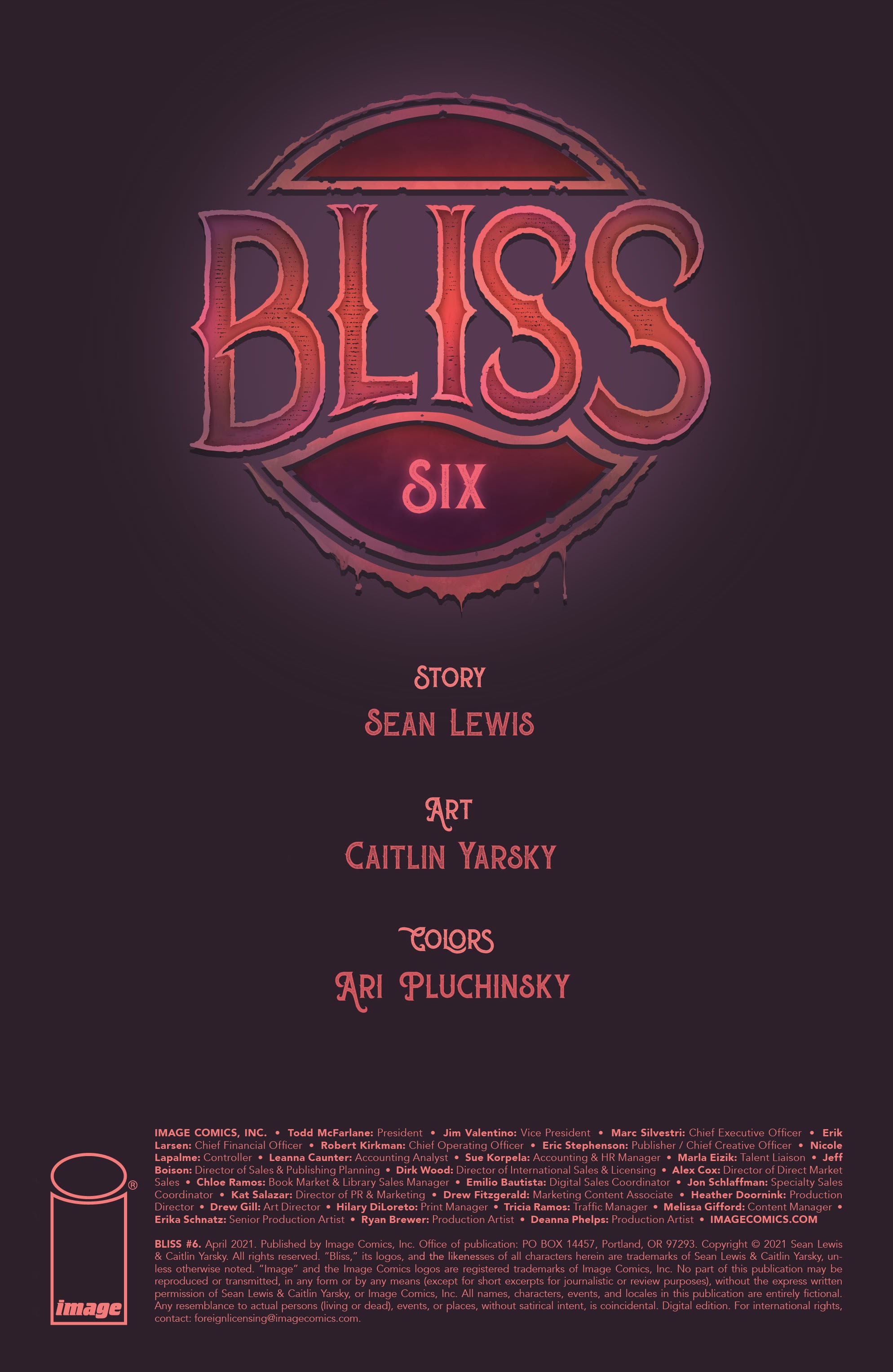 Read online Bliss comic -  Issue #6 - 2