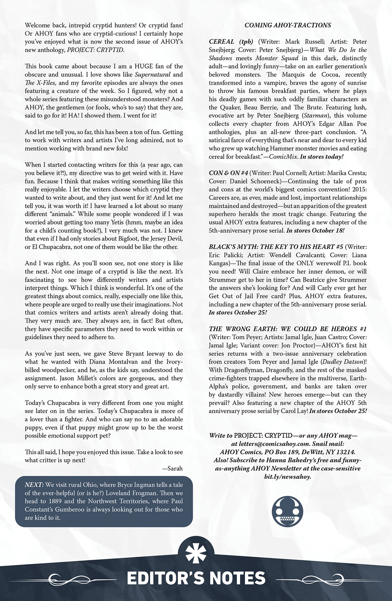 Read online Project Cryptid comic -  Issue #2 - 27