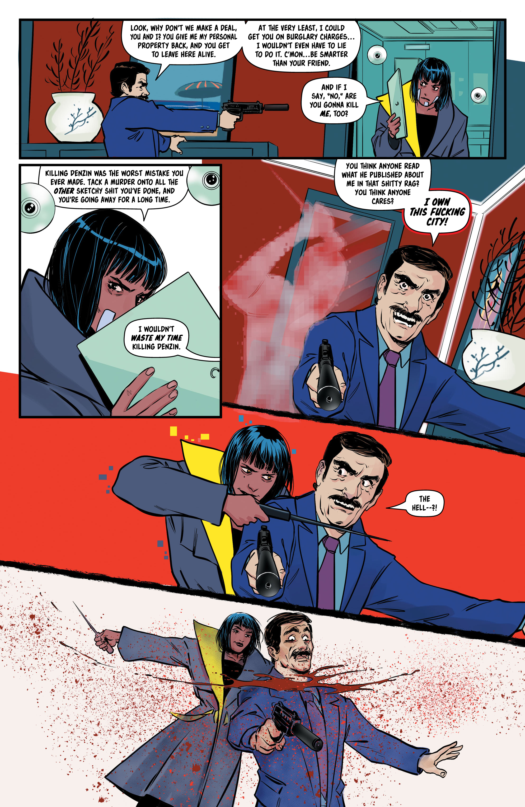 Read online Bylines in Blood comic -  Issue #3 - 17