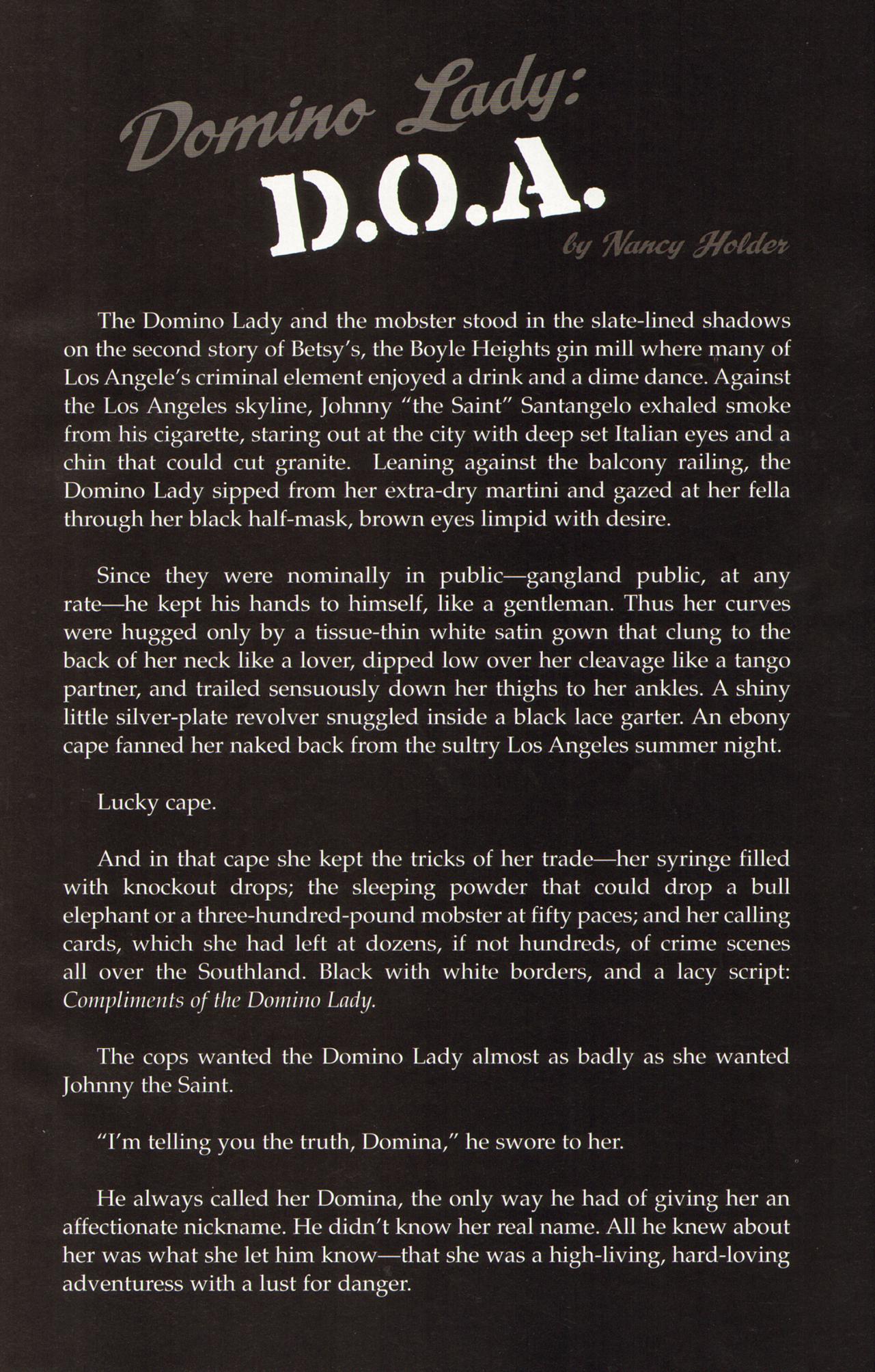 Read online Domino Lady Noir comic -  Issue # Full - 3