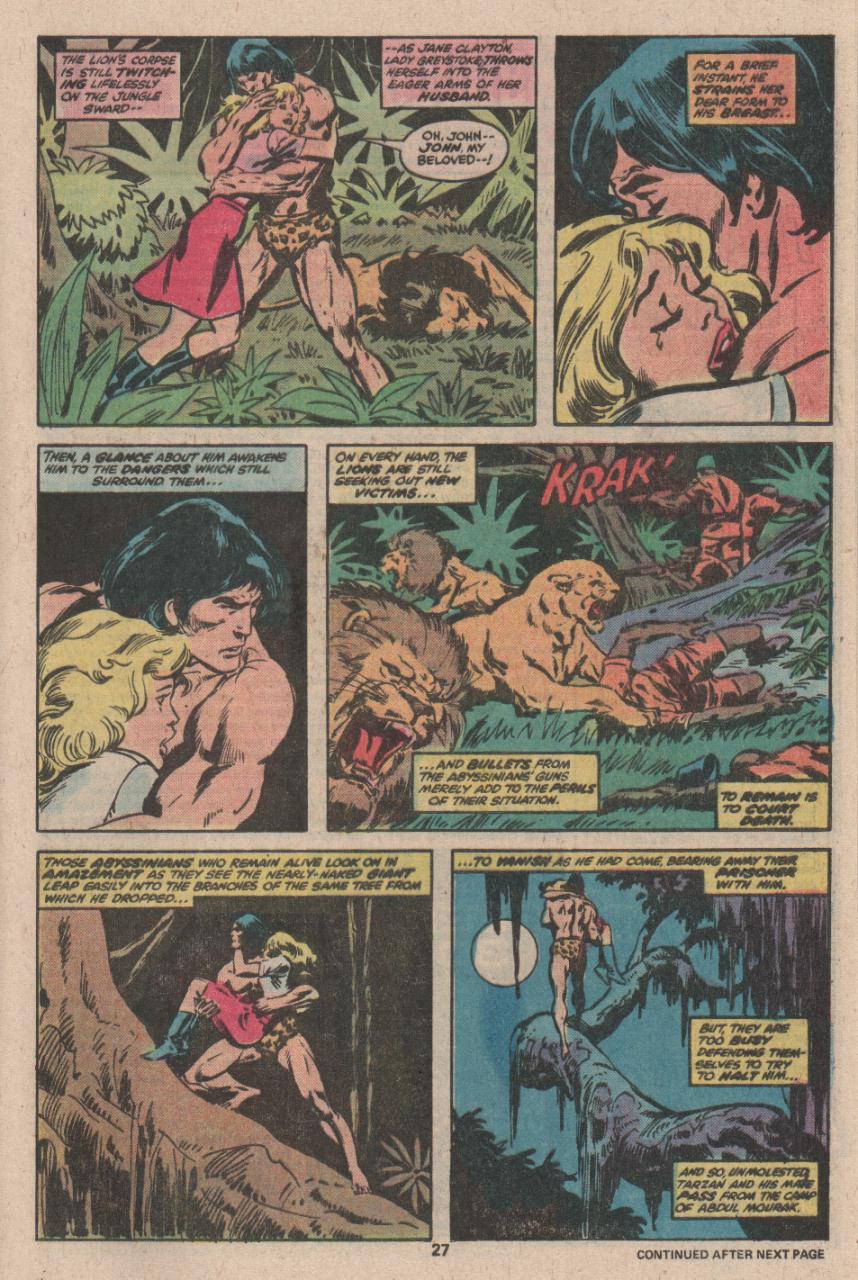 Read online Tarzan (1977) comic -  Issue #11 - 16