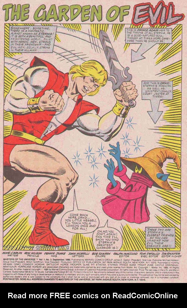Read online Masters of the Universe (1986) comic -  Issue #3 - 2