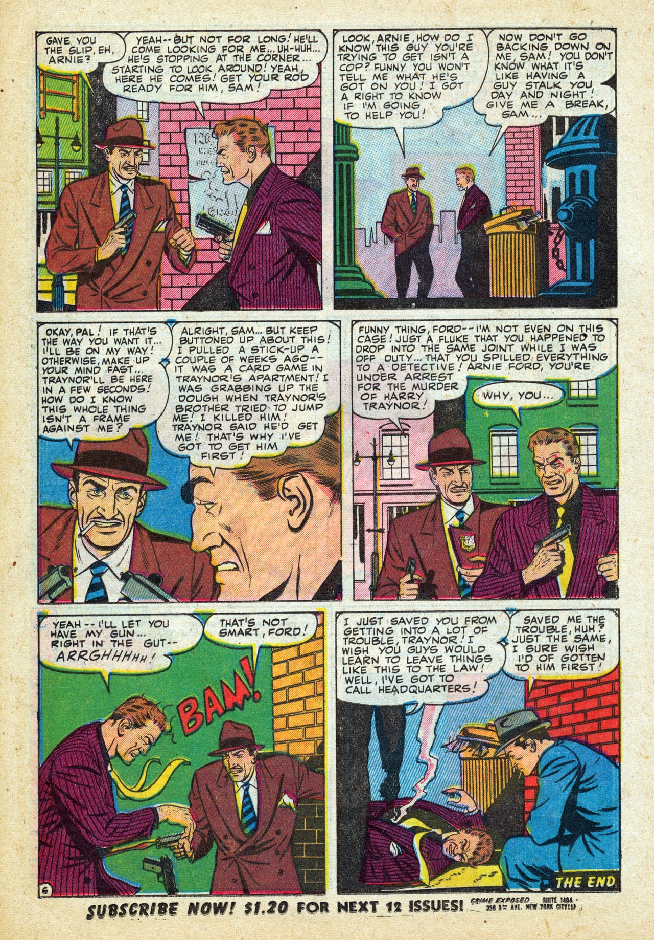 Read online Crime Exposed (1950) comic -  Issue #6 - 16
