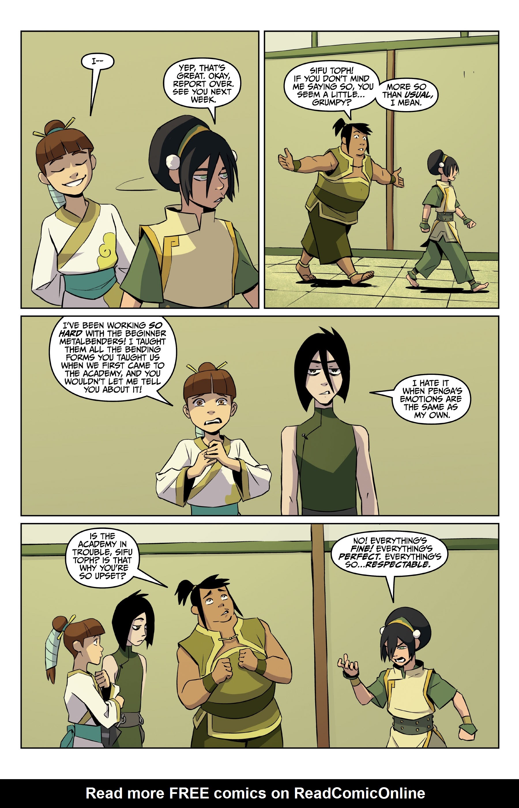 Read online Nickelodeon Avatar: The Last Airbender - Toph Beifong's Metalbending Academy comic -  Issue # TPB - 26
