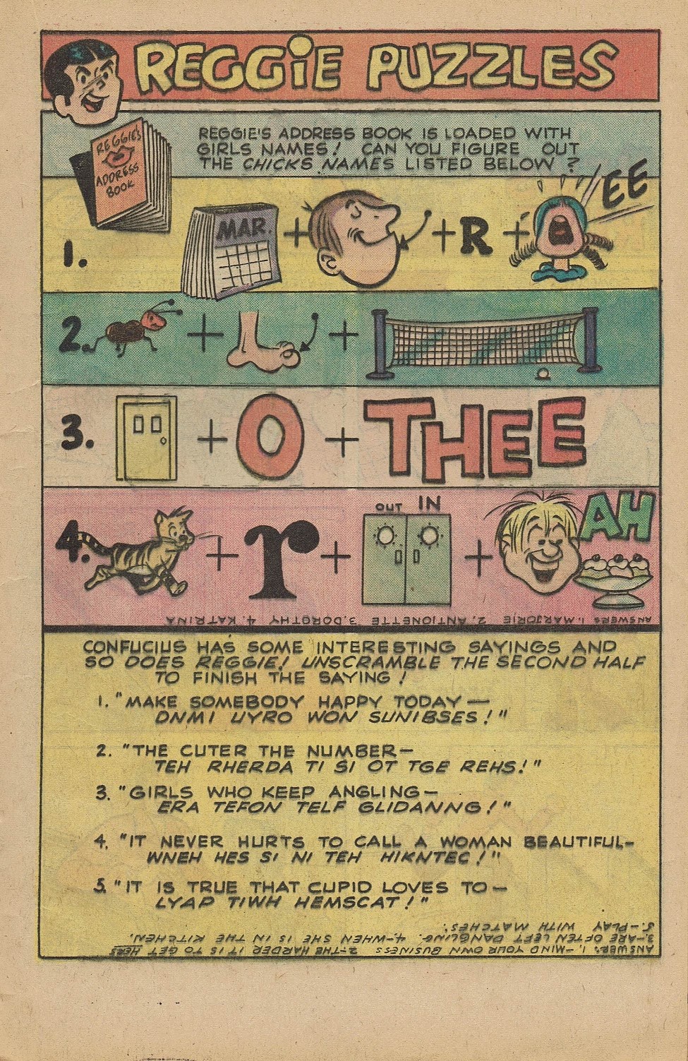 Read online Reggie's Wise Guy Jokes comic -  Issue #35 - 17