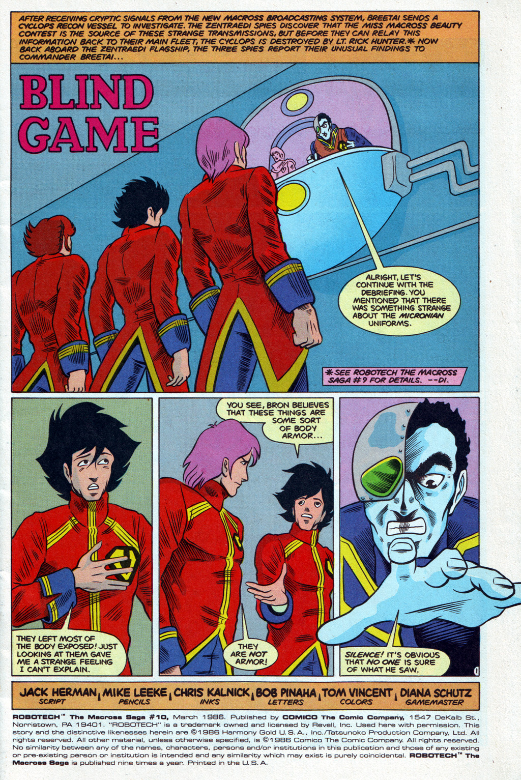 Read online Robotech The Macross Saga comic -  Issue #10 - 3