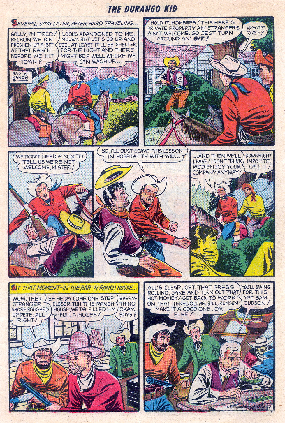 Read online Charles Starrett as The Durango Kid comic -  Issue #25 - 11