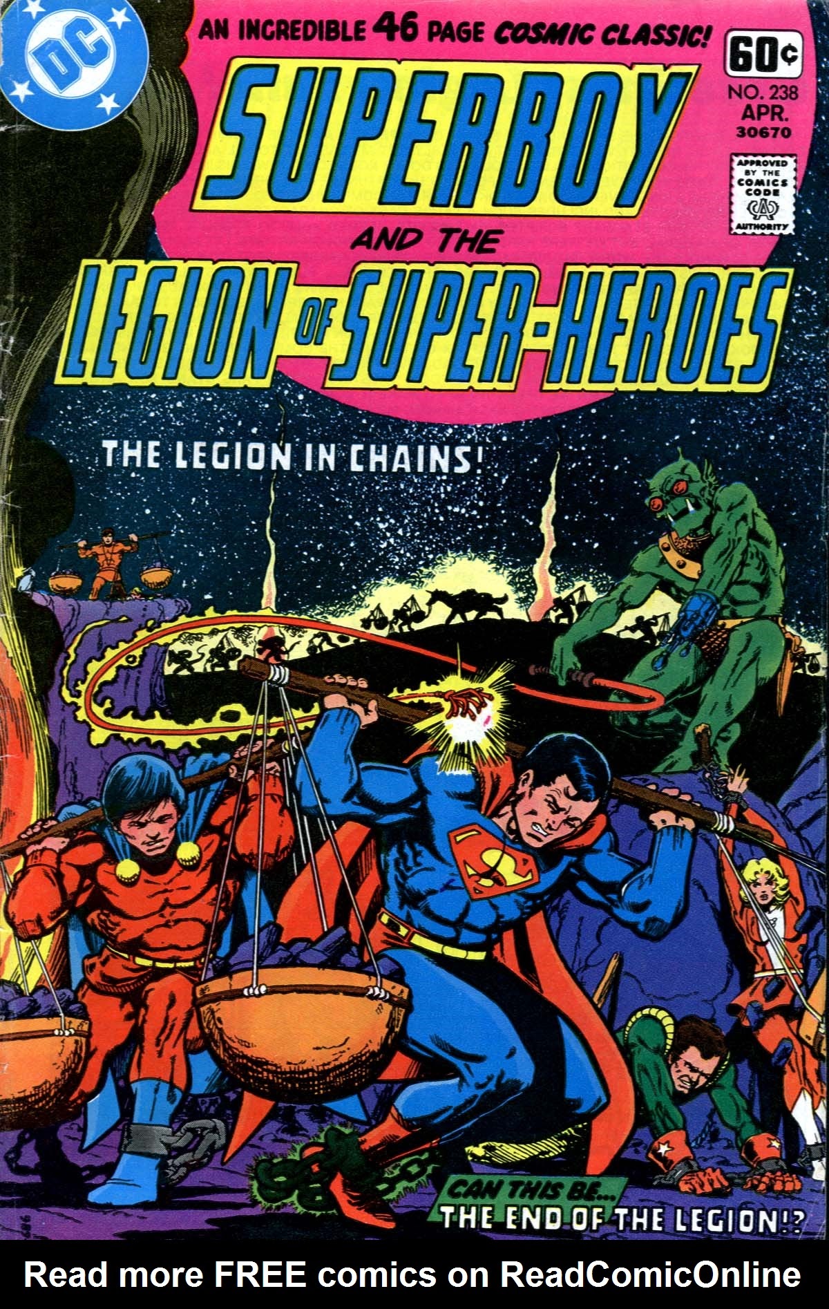 Read online Superboy and the Legion of Super-Heroes (1977) comic -  Issue #238 - 1