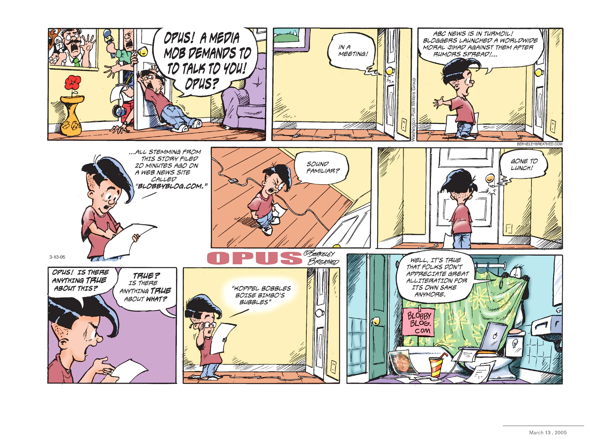 Read online Opus Complete Sunday Strips From 2003-2008 comic -  Issue # TPB (Part 1) - 75