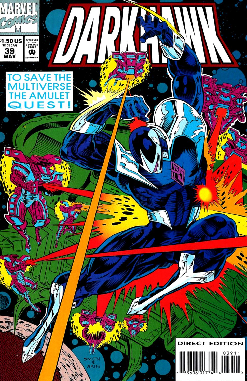 Read online Darkhawk (1991) comic -  Issue #39 - 1