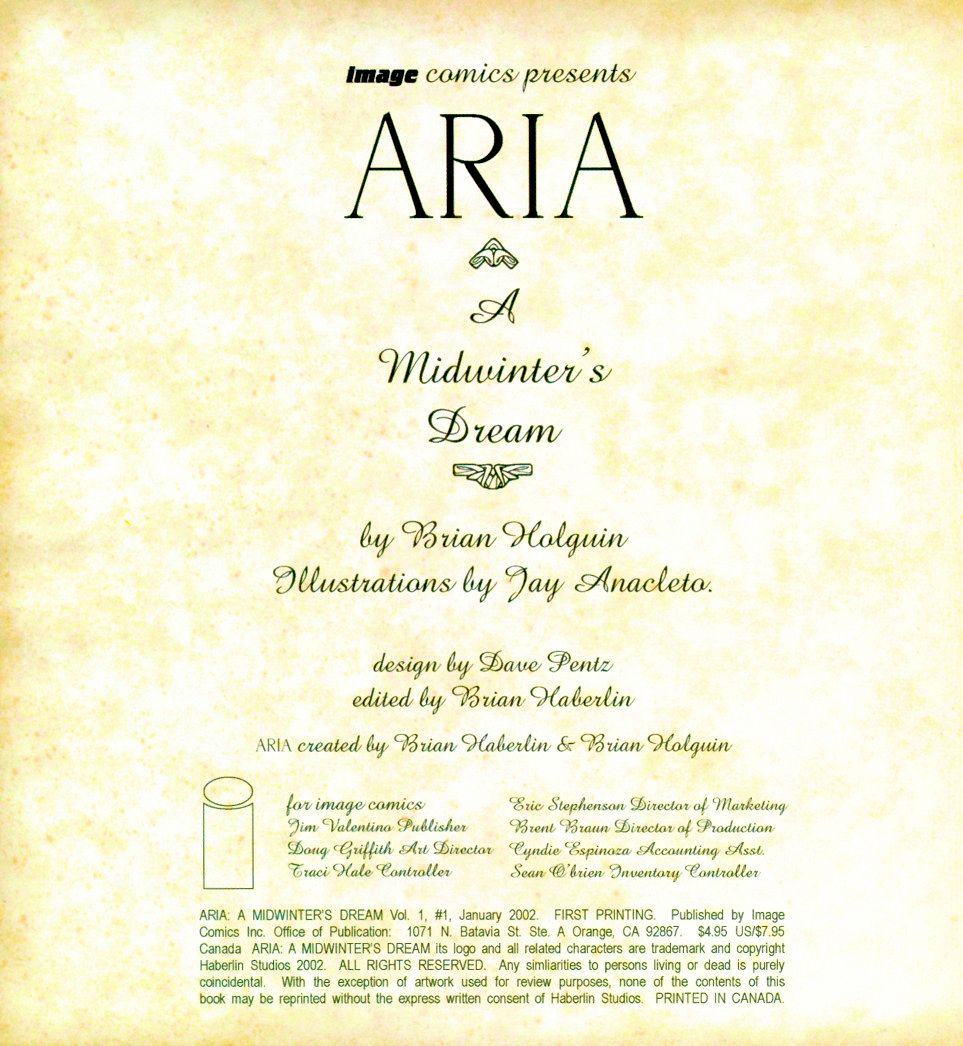 Read online Aria: A Midwinter's Dream comic -  Issue # Full - 3