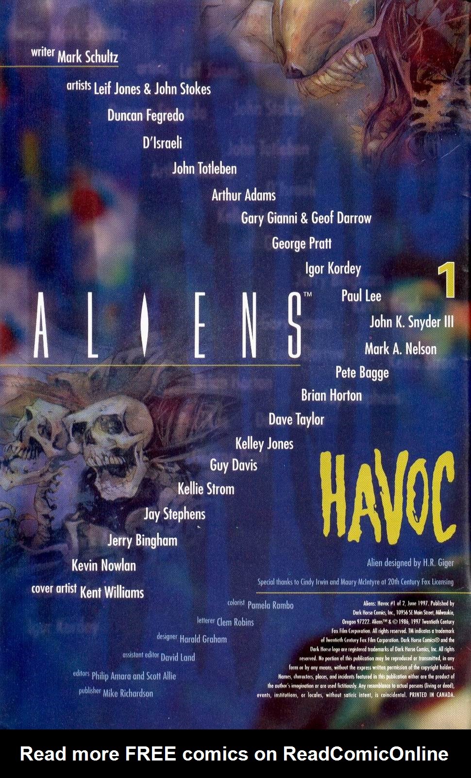 Read online Aliens: Havoc comic -  Issue #1 - 2