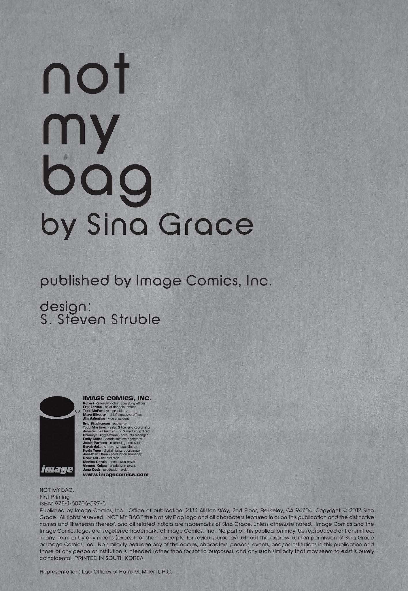 Read online Not My Bag comic -  Issue # TPB - 5