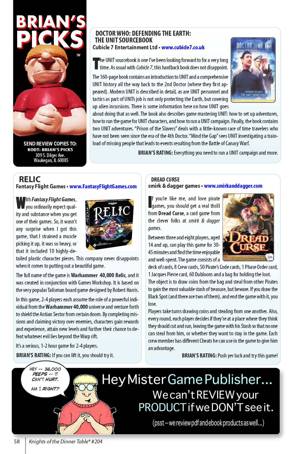Read online Knights of the Dinner Table comic -  Issue #204 - 59