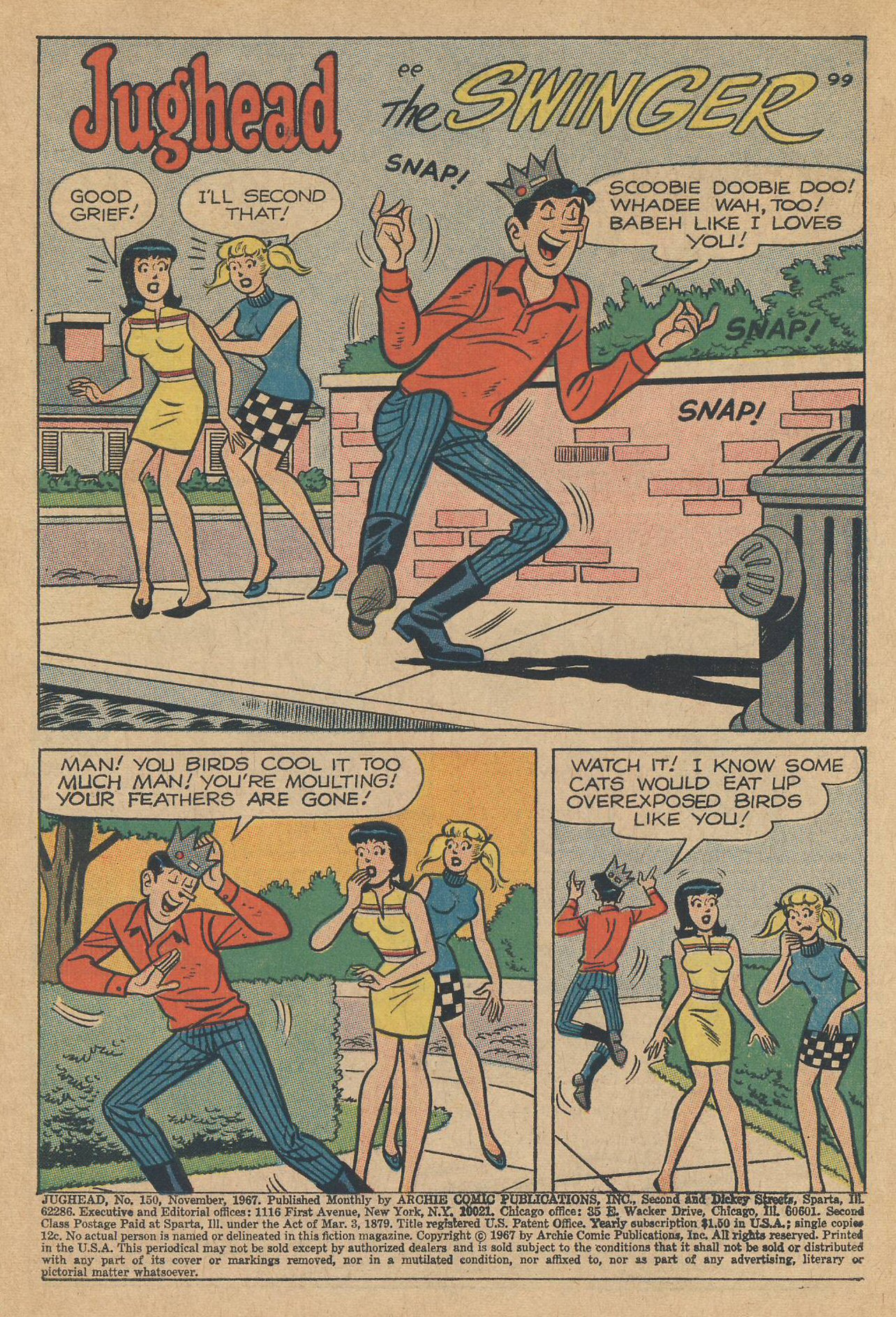 Read online Archie's Pal Jughead Comics comic -  Issue #150 - 3