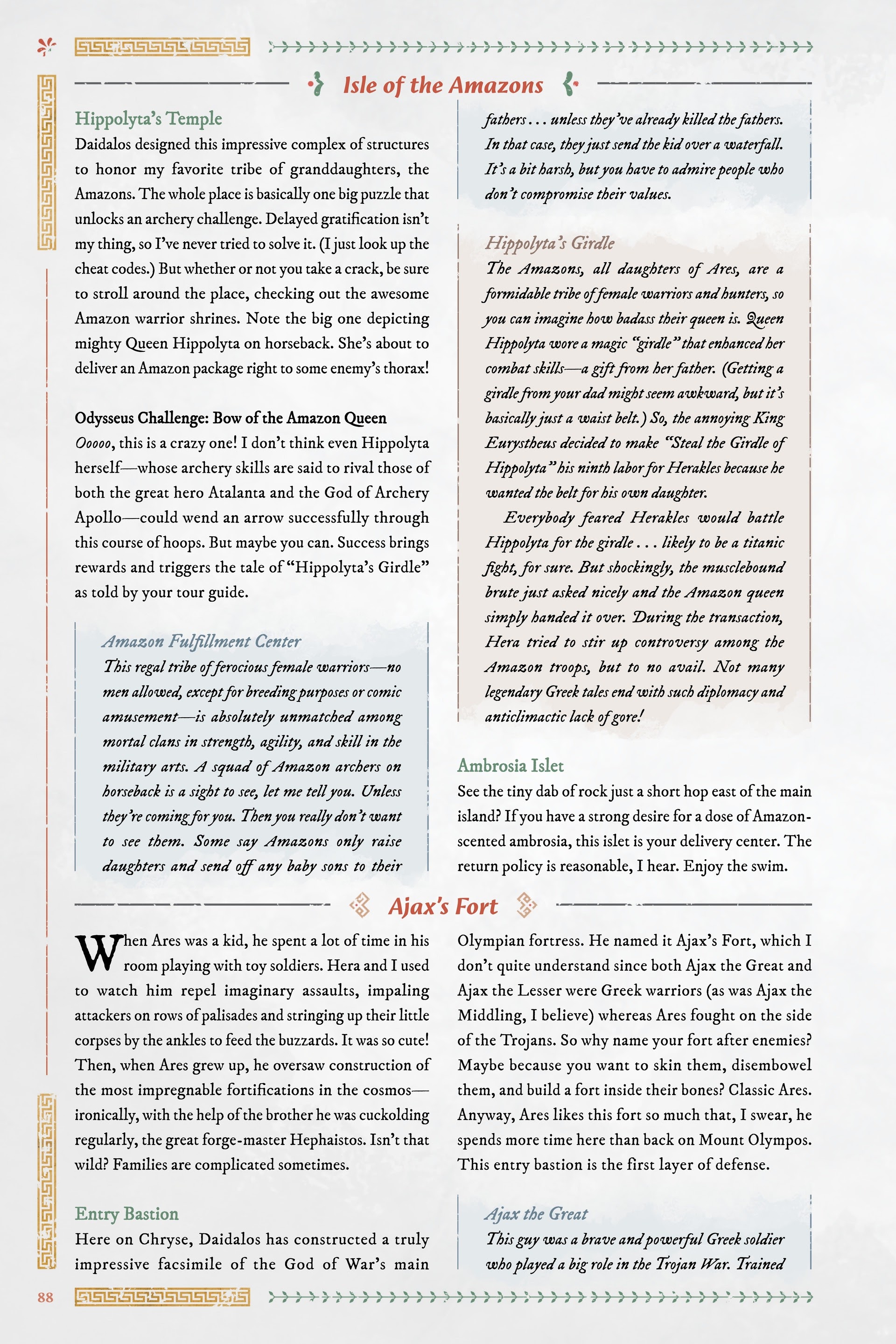 Read online Immortals Fenyx Rising: A Traveler's Guide to the Golden Isle comic -  Issue # TPB - 88