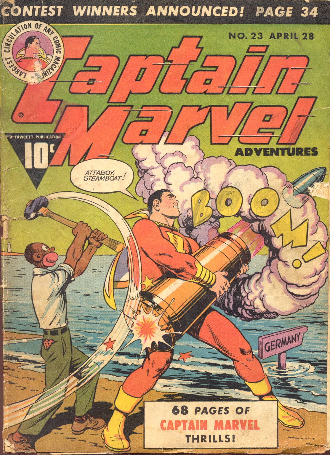 Read online Captain Marvel Adventures comic -  Issue #23 - 1