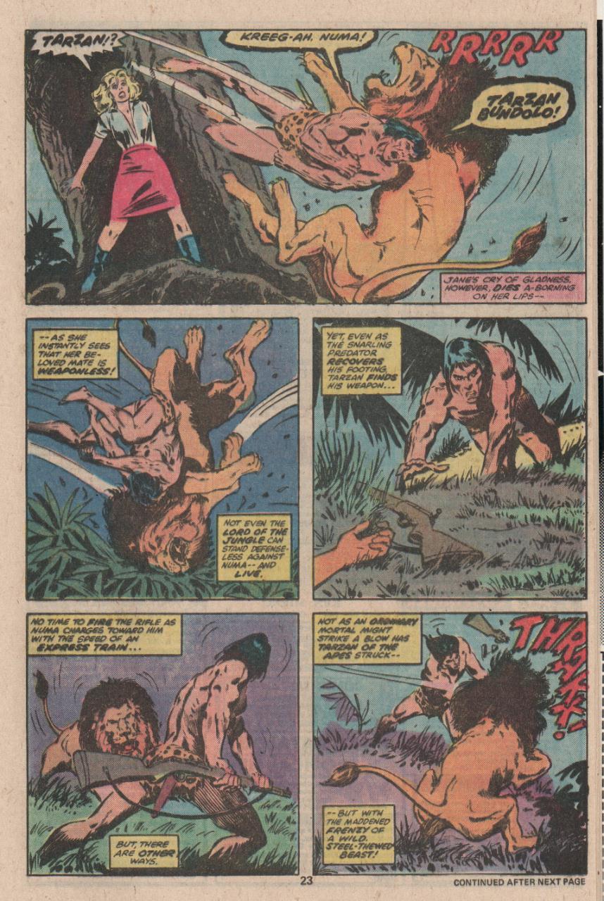 Read online Tarzan (1977) comic -  Issue #11 - 14