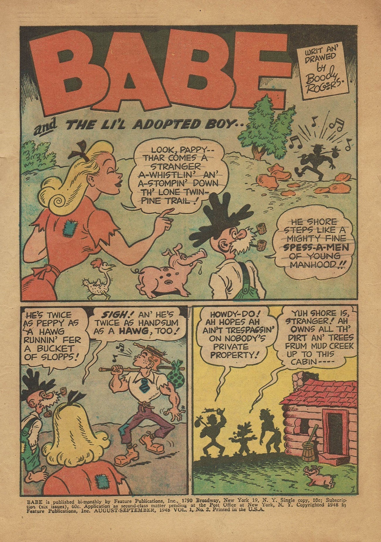 Read online Babe (1948) comic -  Issue #2 - 3