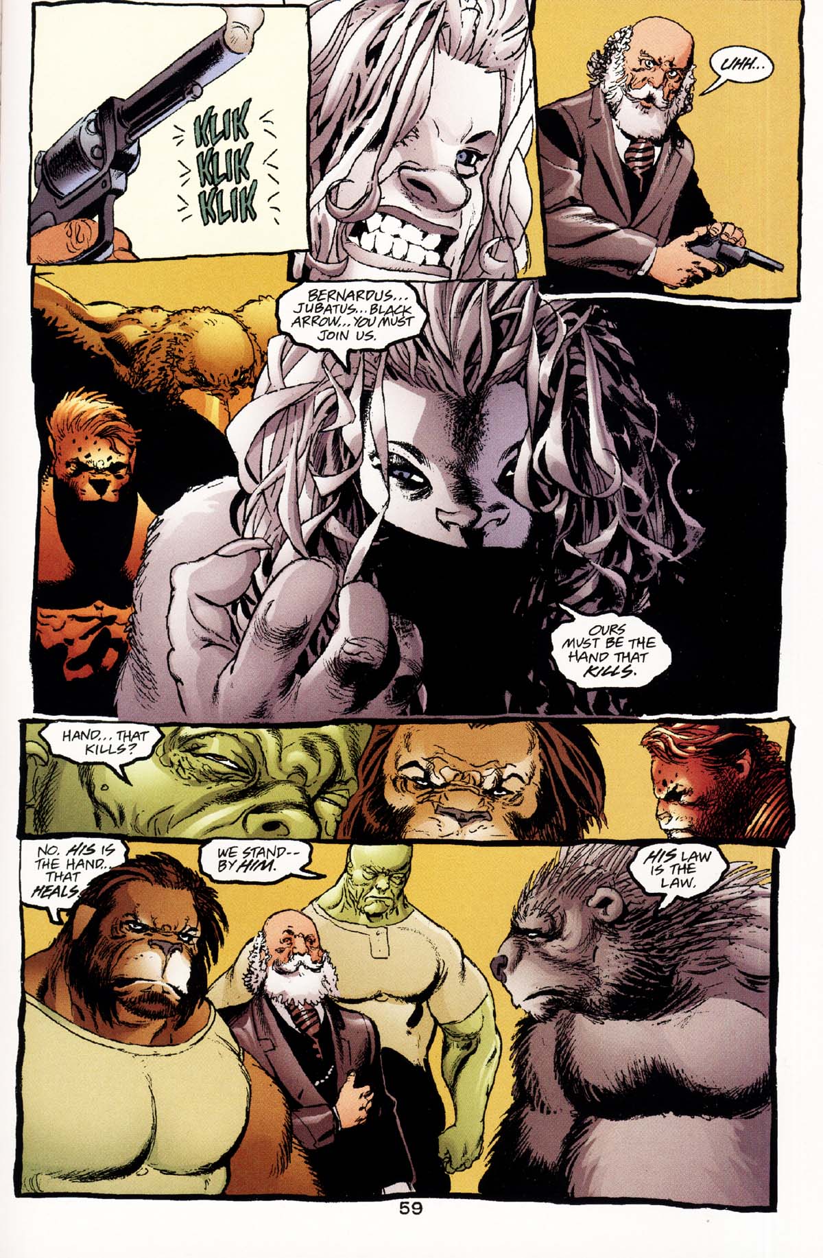 Read online JLA: The Island of Doctor Moreau comic -  Issue # Full - 61