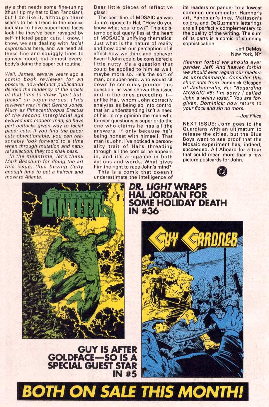 Read online Green Lantern: Mosaic comic -  Issue #9 - 26