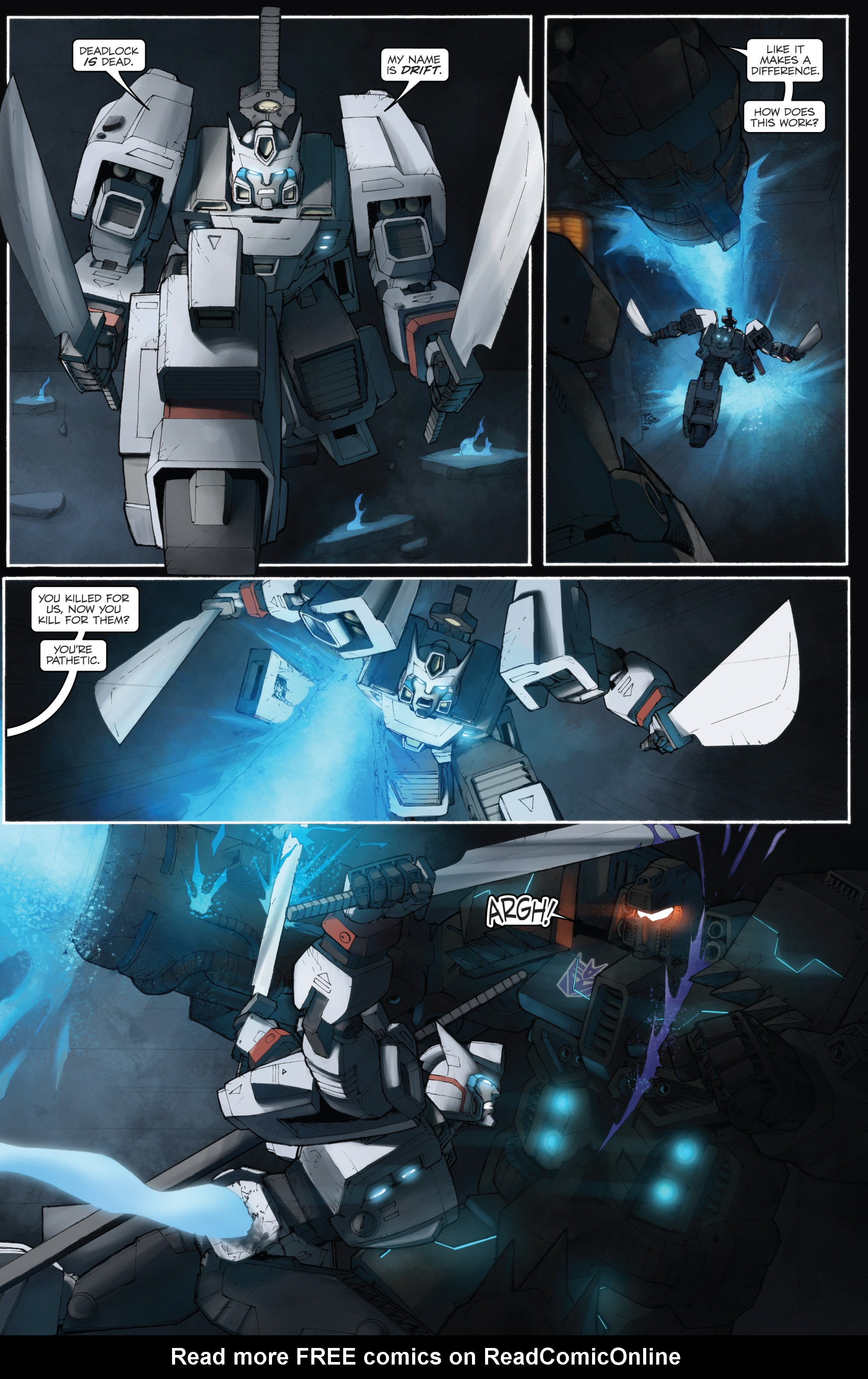 Read online The Transformers Spotlight: Drift Director's Cut comic -  Issue # Full - 20