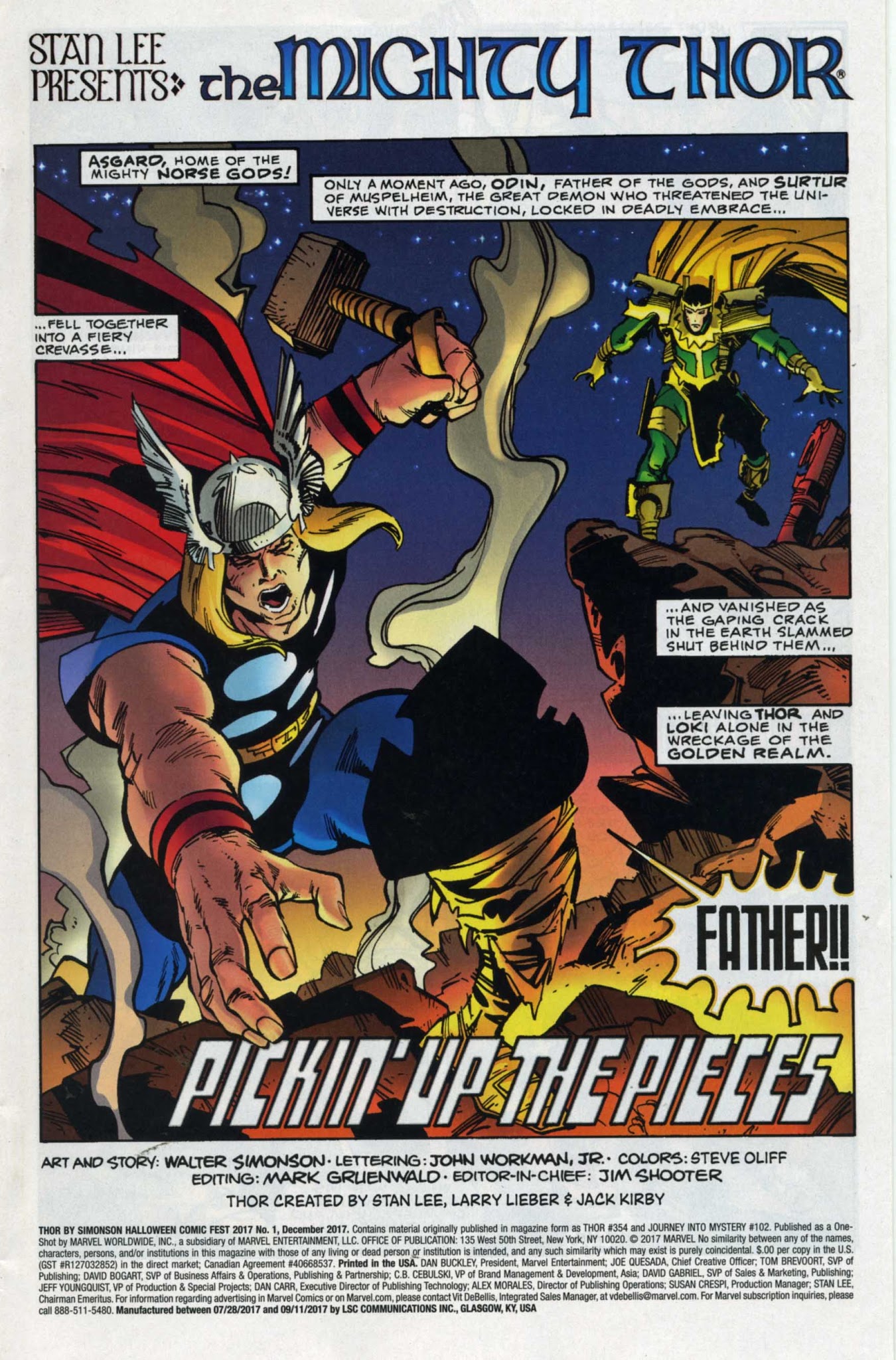 Read online Thor by Simonson Halloween Comic Fest 2017 comic -  Issue # Full - 3