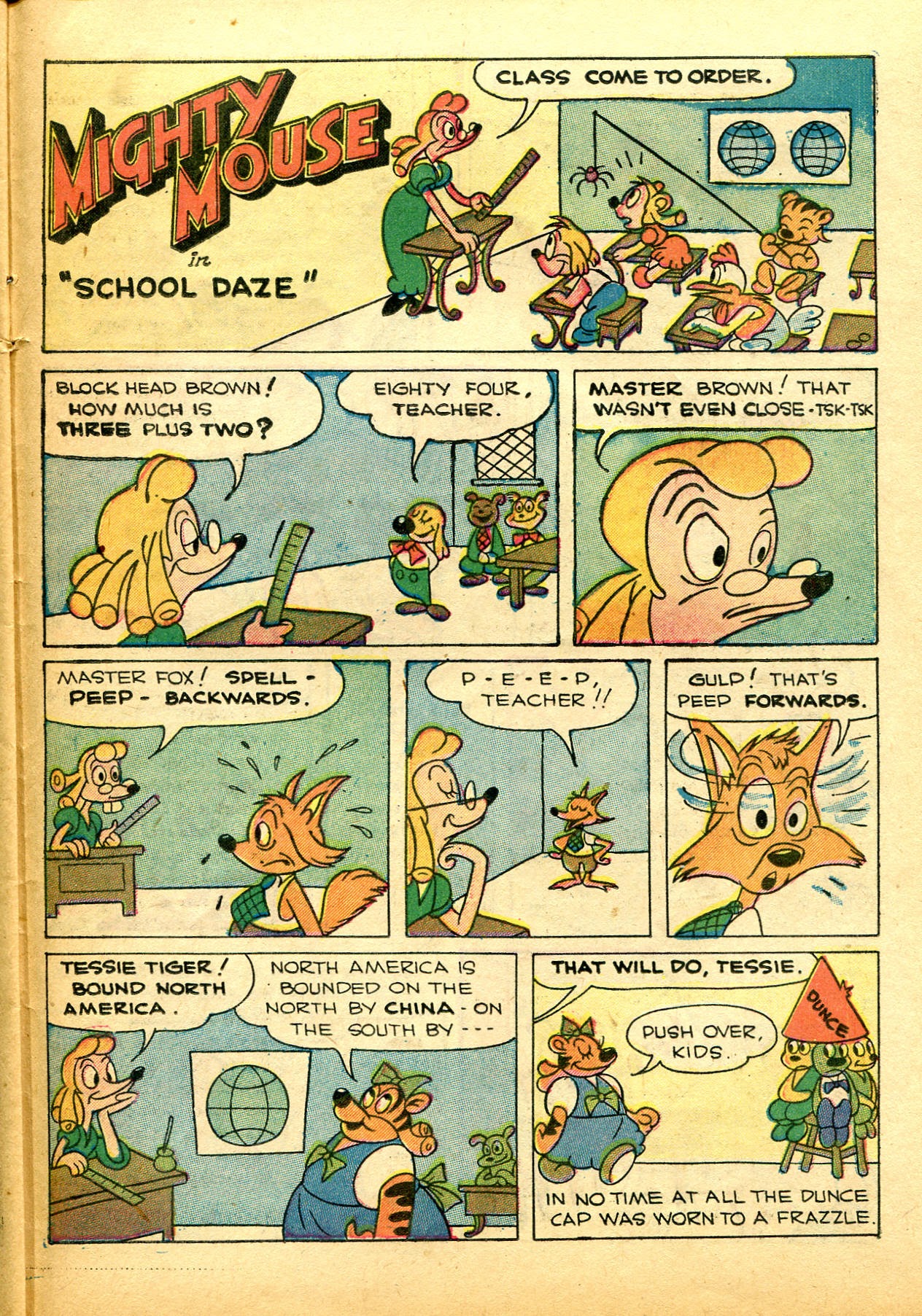 Read online Paul Terry's Mighty Mouse Comics comic -  Issue #27 - 27