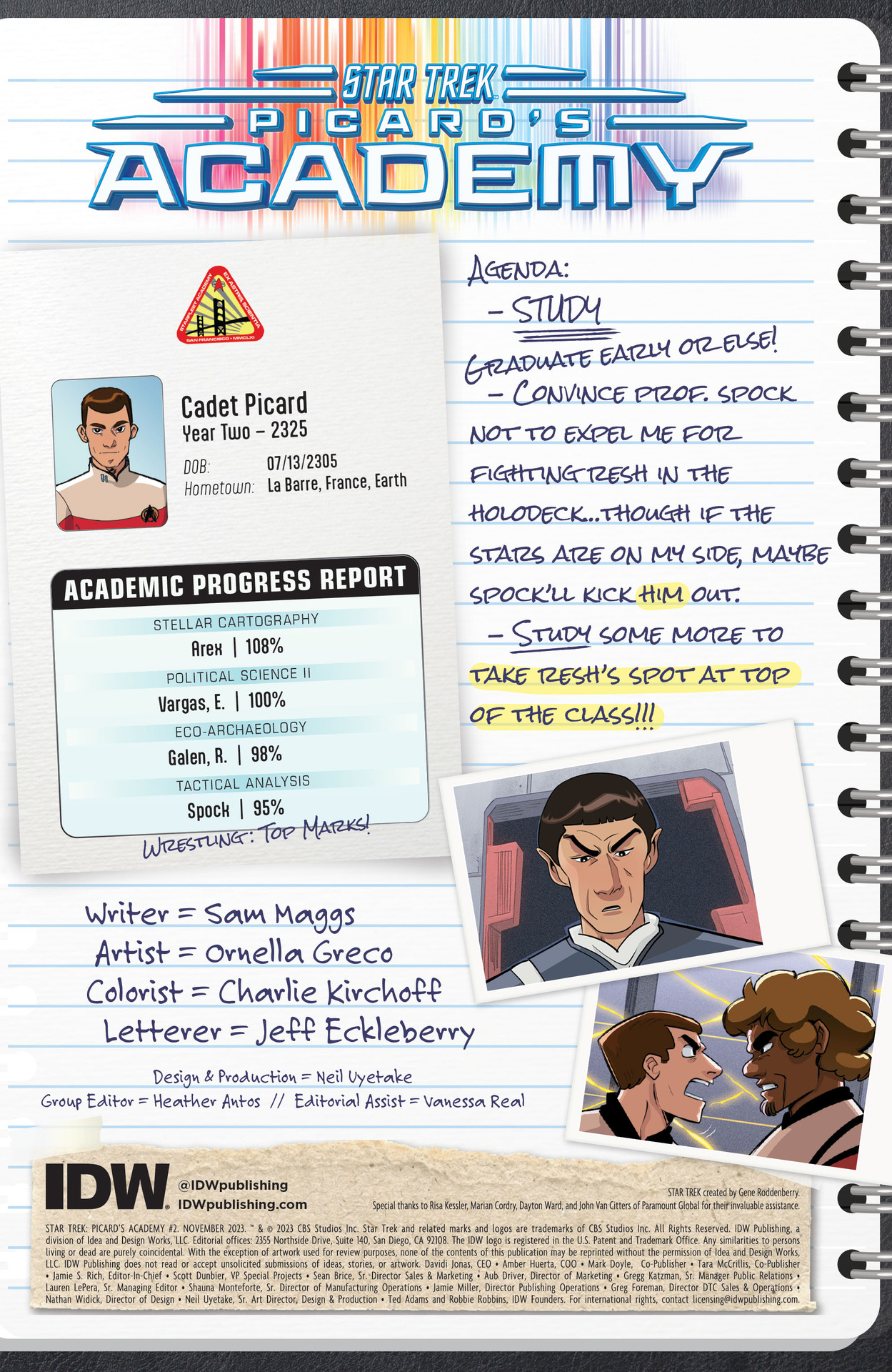 Read online Star Trek: Picard's Academy comic -  Issue #2 - 2