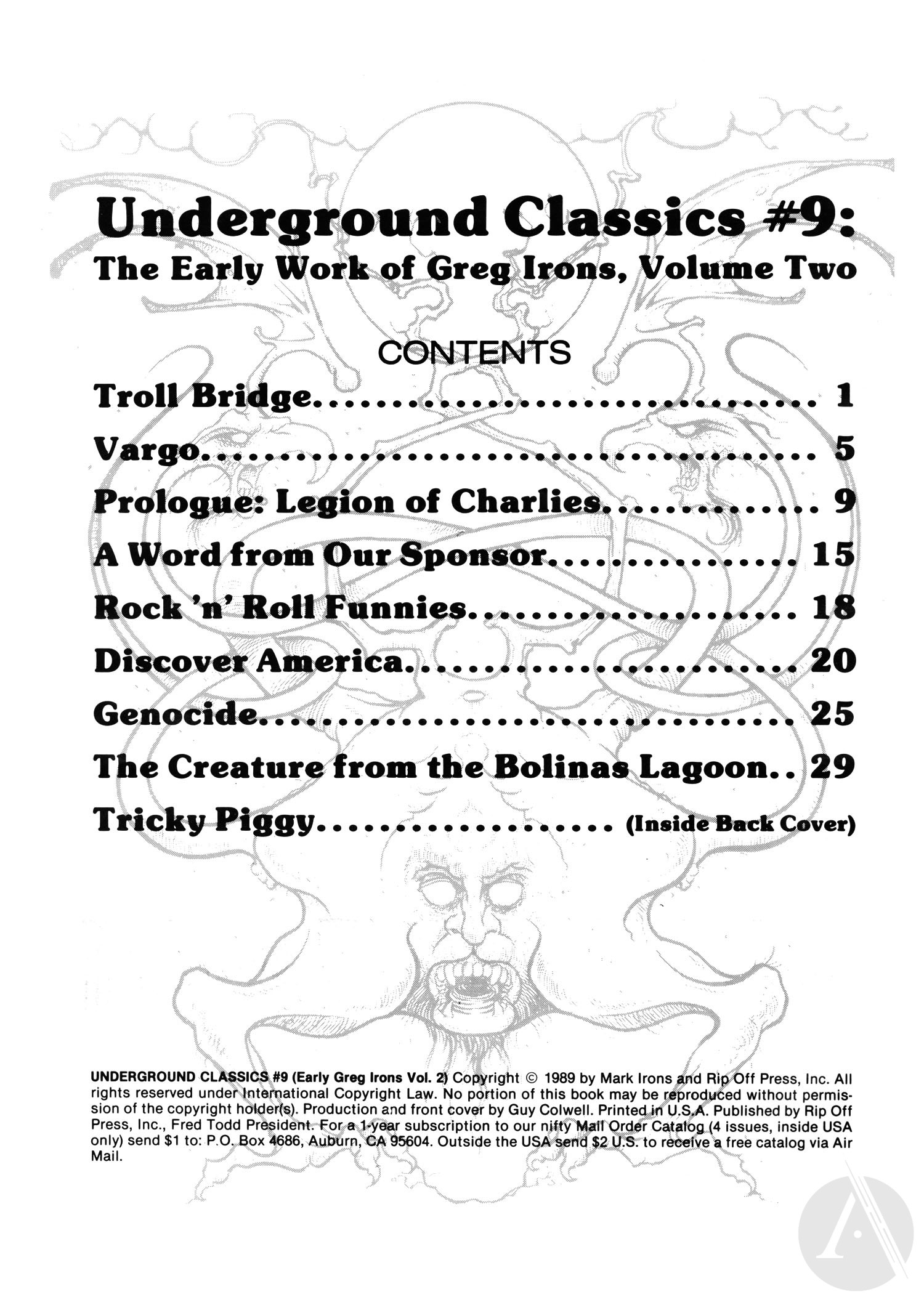 Read online Underground Classics comic -  Issue #9 - 2