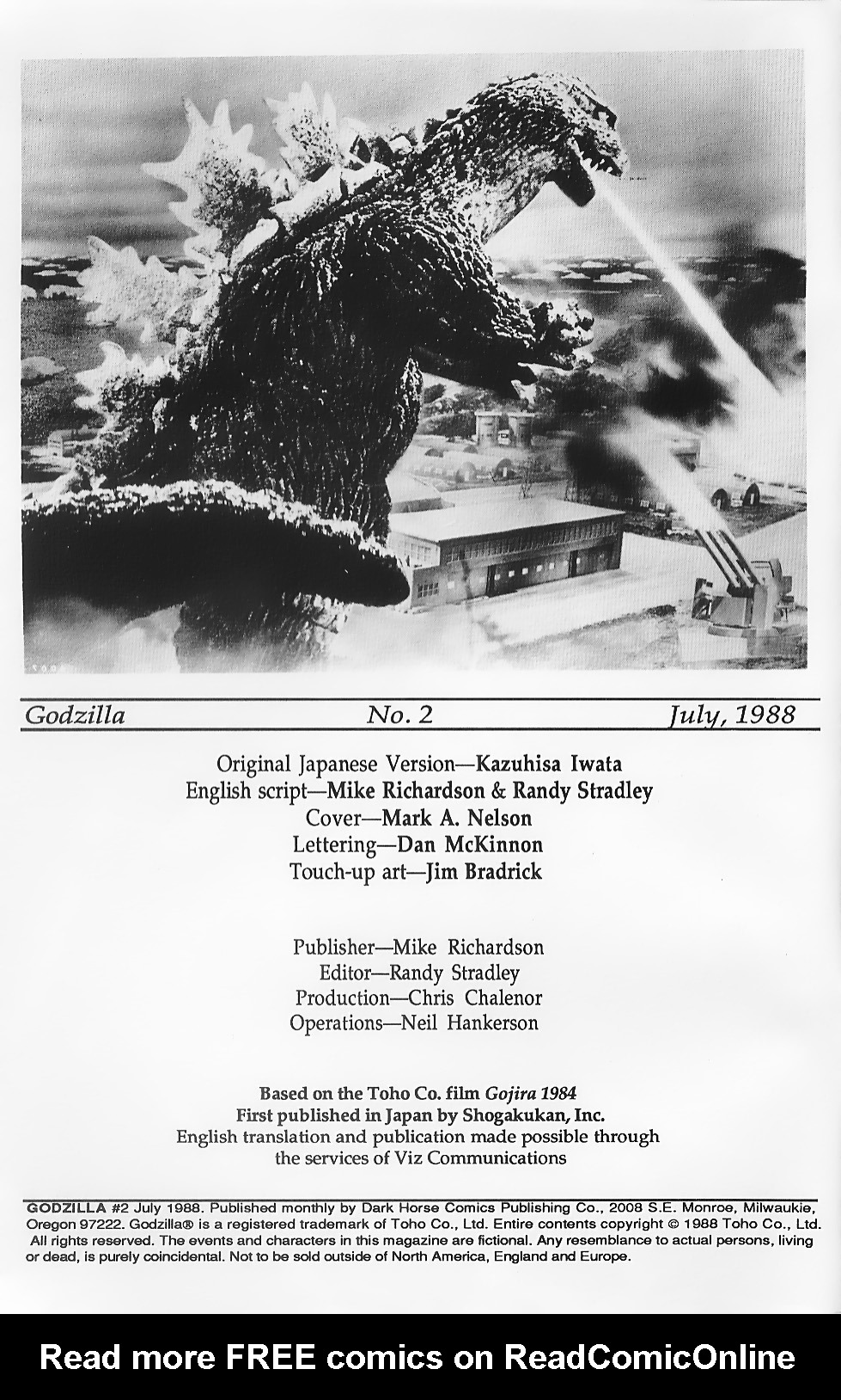 Read online Godzilla (1988) comic -  Issue #2 - 2