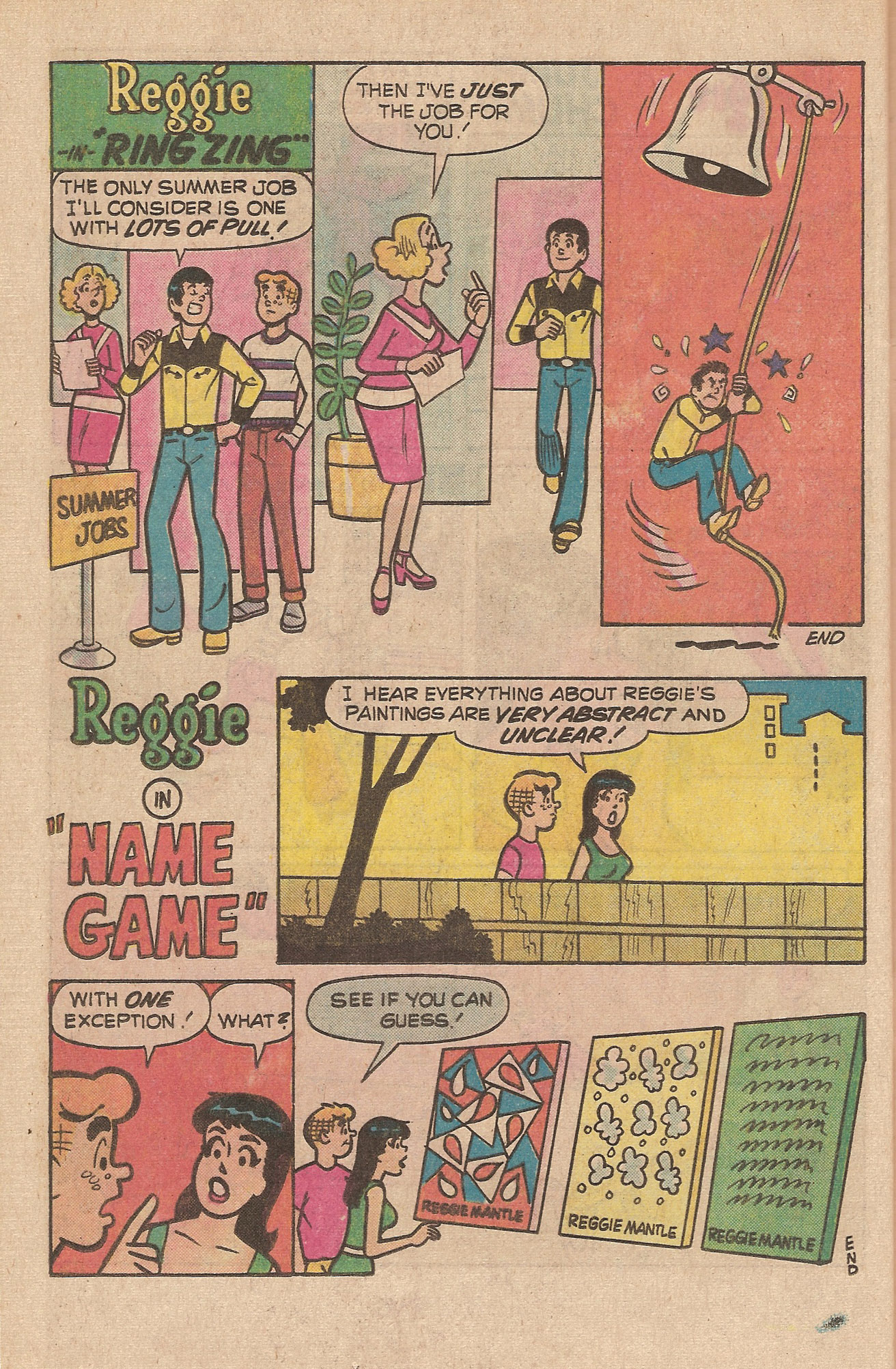 Read online Reggie's Wise Guy Jokes comic -  Issue #39 - 32