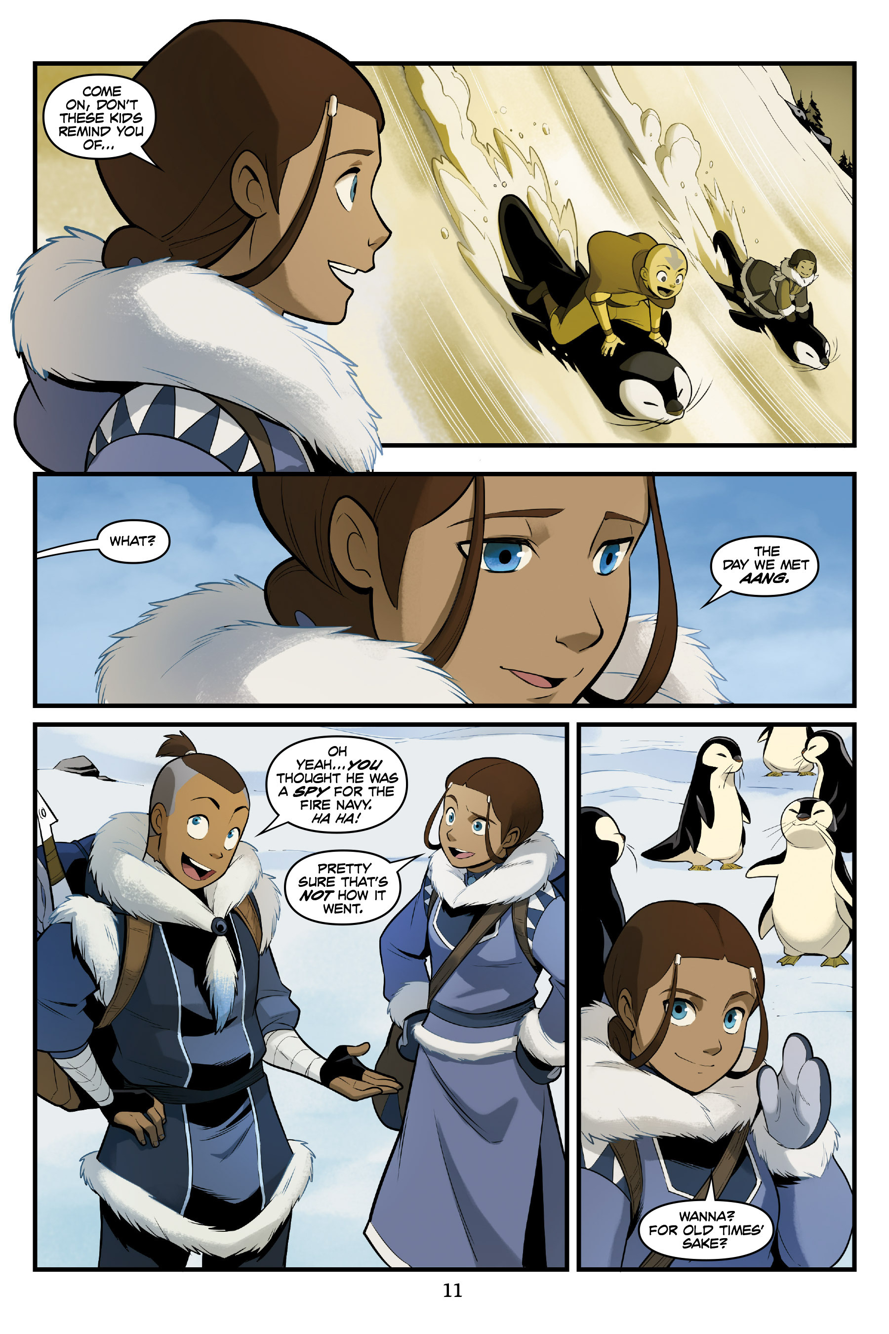 Read online Nickelodeon Avatar: The Last Airbender - North and South comic -  Issue #1 - 12