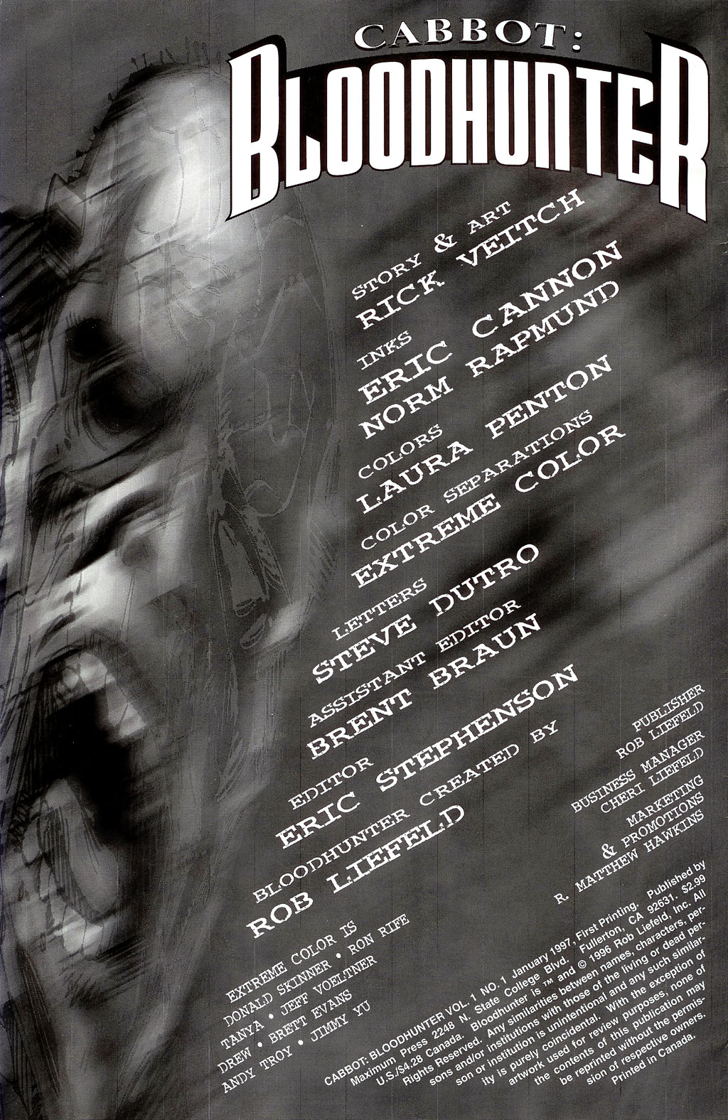 Read online Cabbot: Bloodhunter comic -  Issue # Full - 2