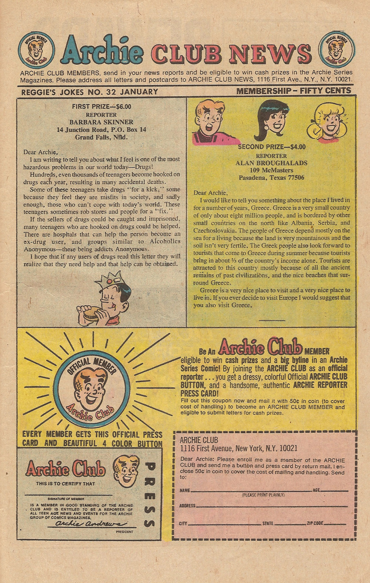 Read online Reggie's Wise Guy Jokes comic -  Issue #32 - 27