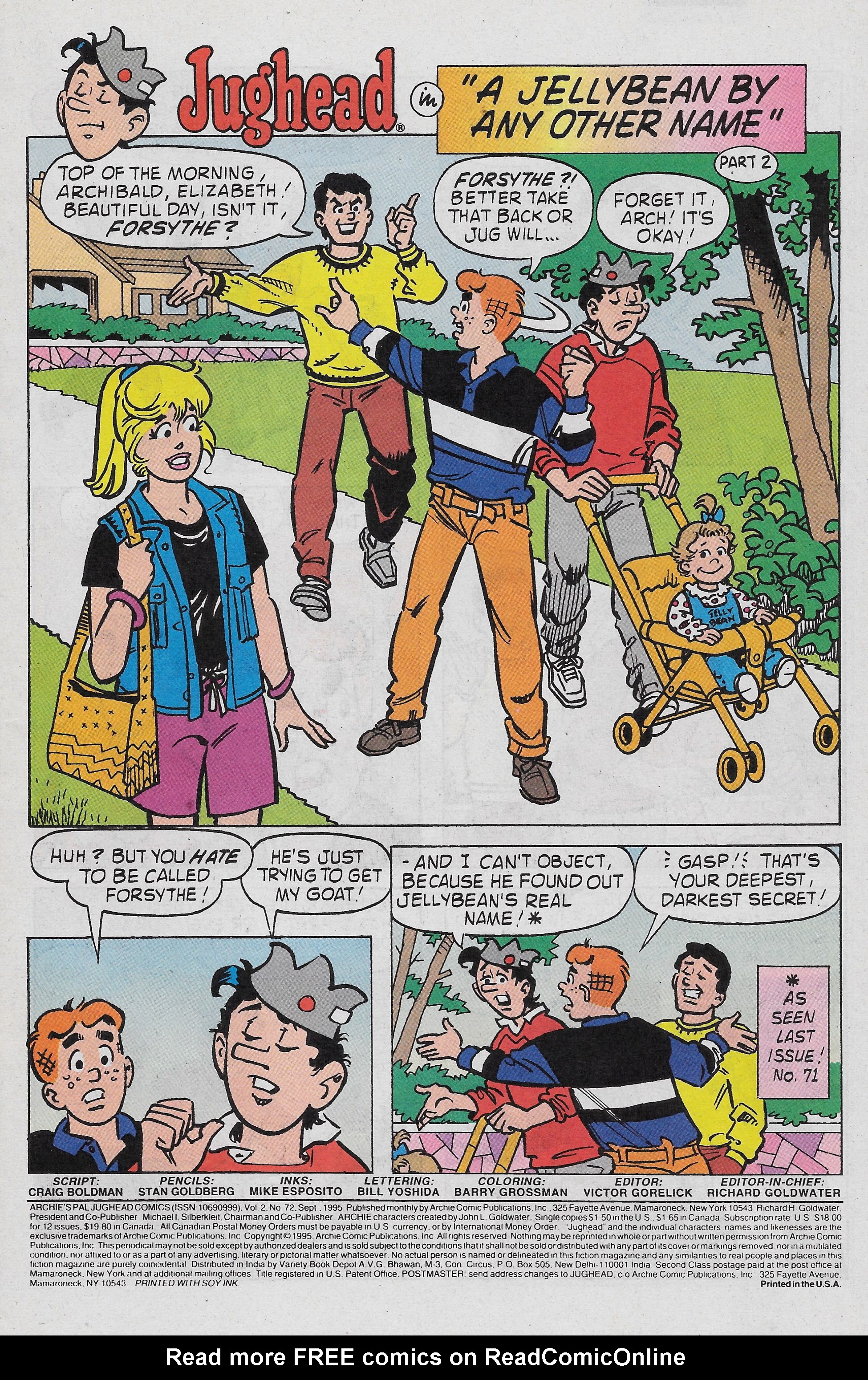Read online Archie's Pal Jughead Comics comic -  Issue #72 - 3