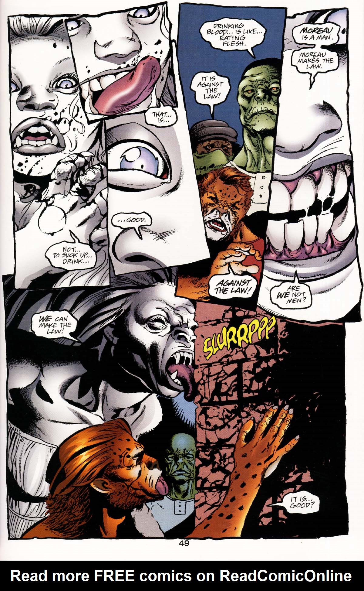 Read online JLA: The Island of Doctor Moreau comic -  Issue # Full - 51
