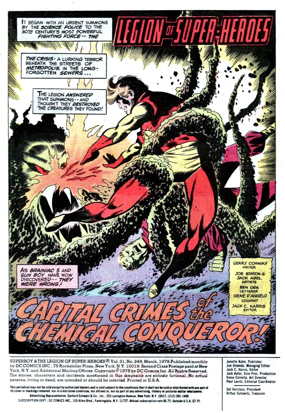 Read online Superboy and the Legion of Super-Heroes (1977) comic -  Issue #249 - 2