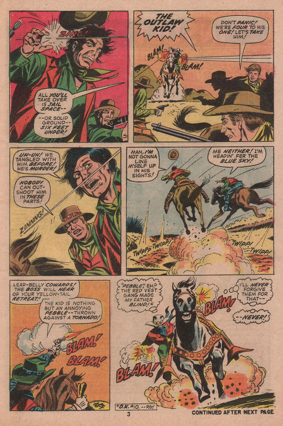 Read online The Outlaw Kid (1970) comic -  Issue #12 - 5