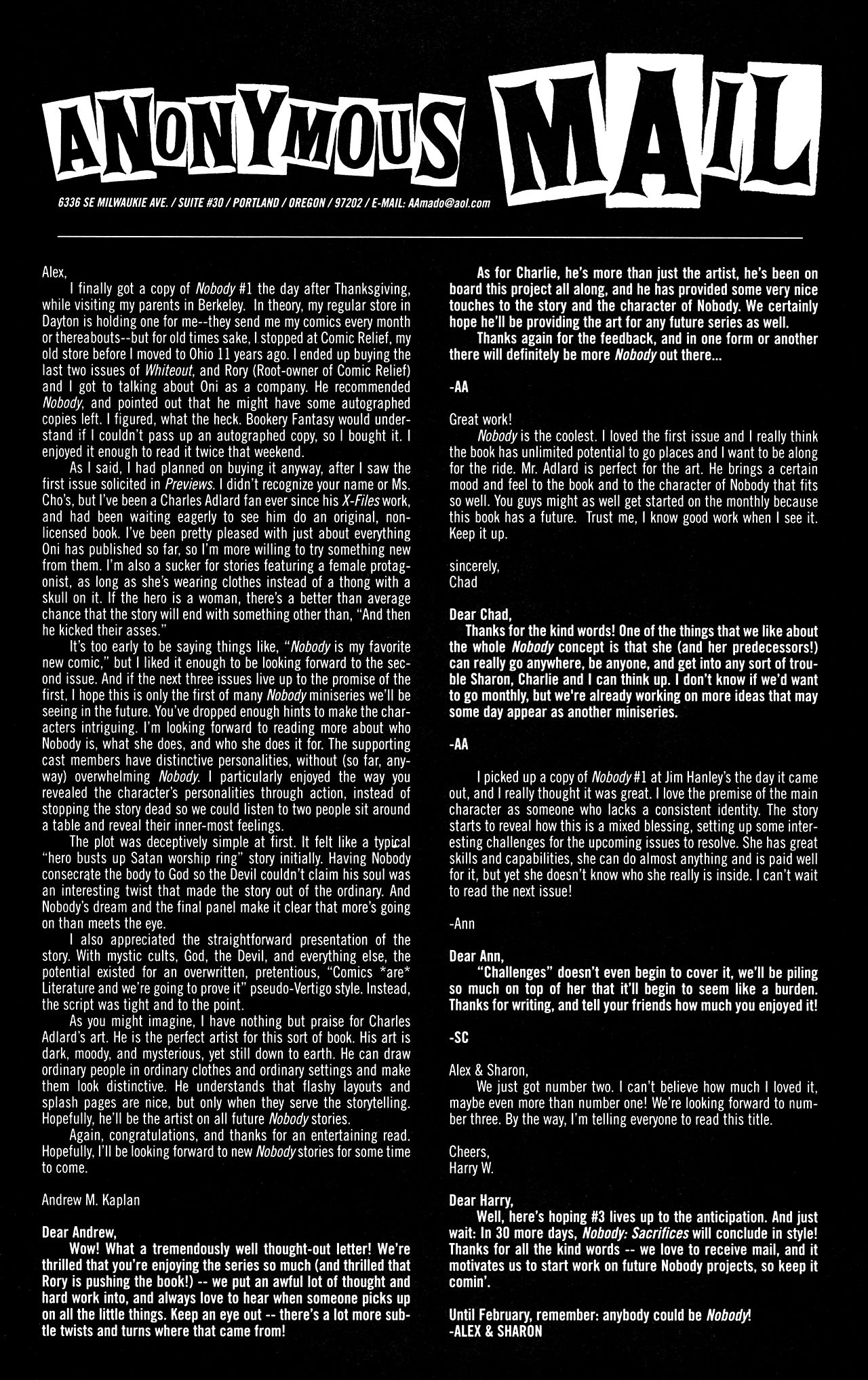 Read online Nobody comic -  Issue #3 - 27